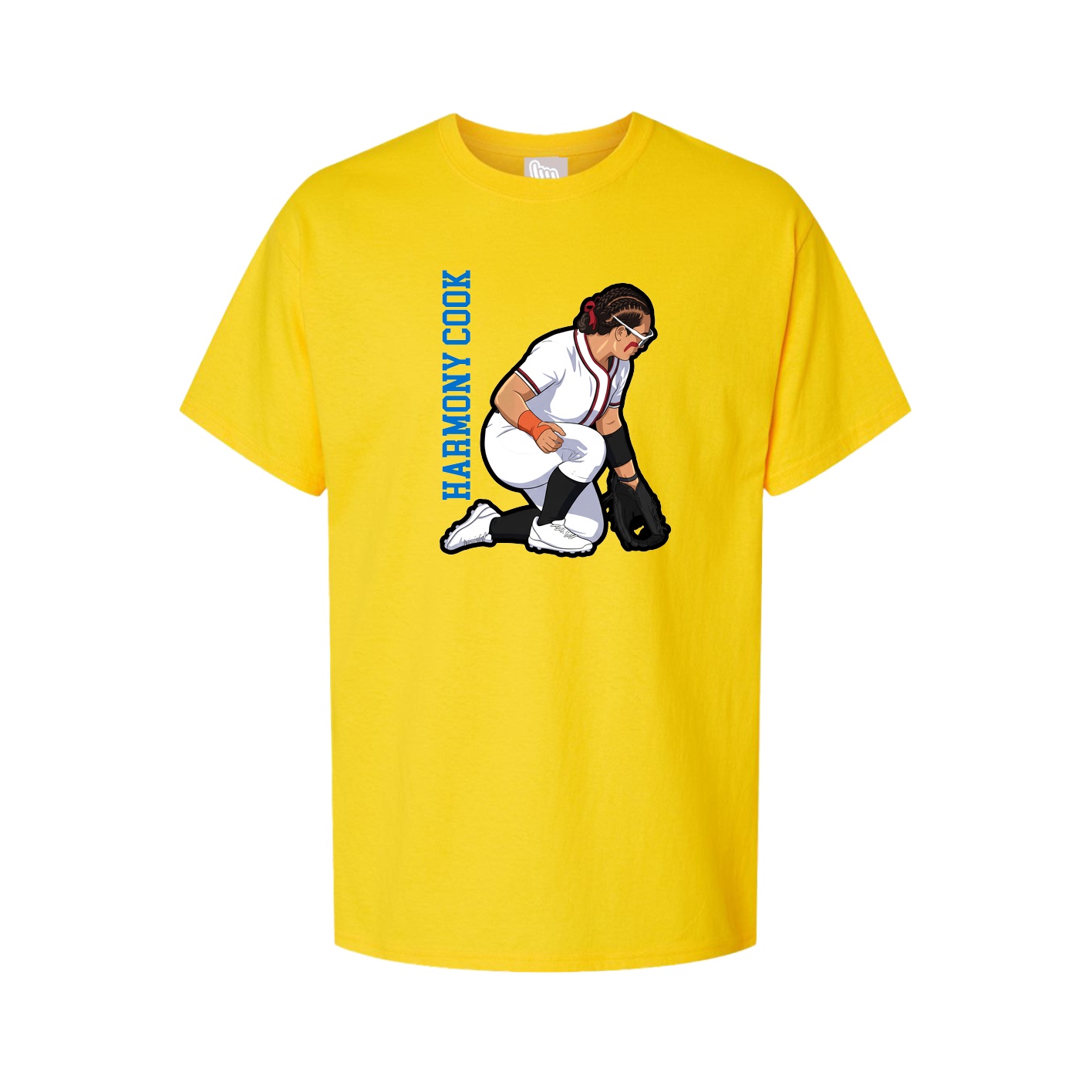 Tee — Name Vertical in Gold