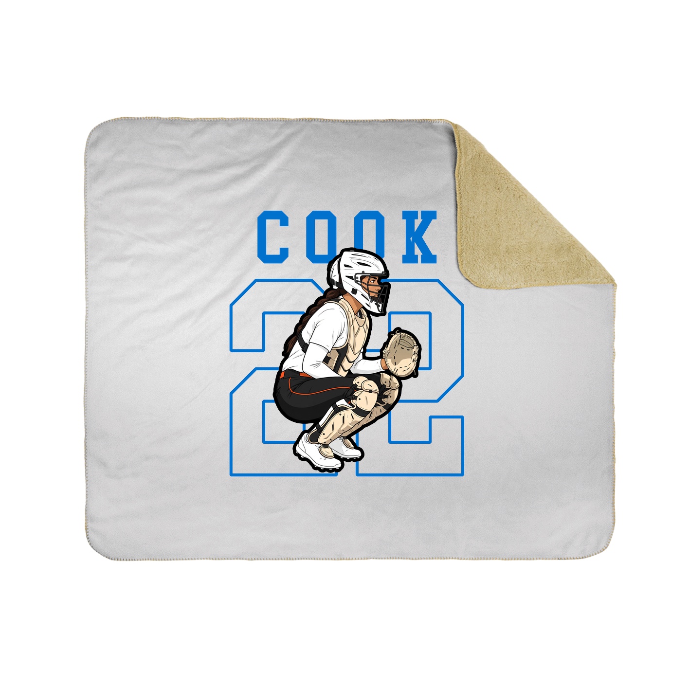 Throw Blanket — Shirsey in White