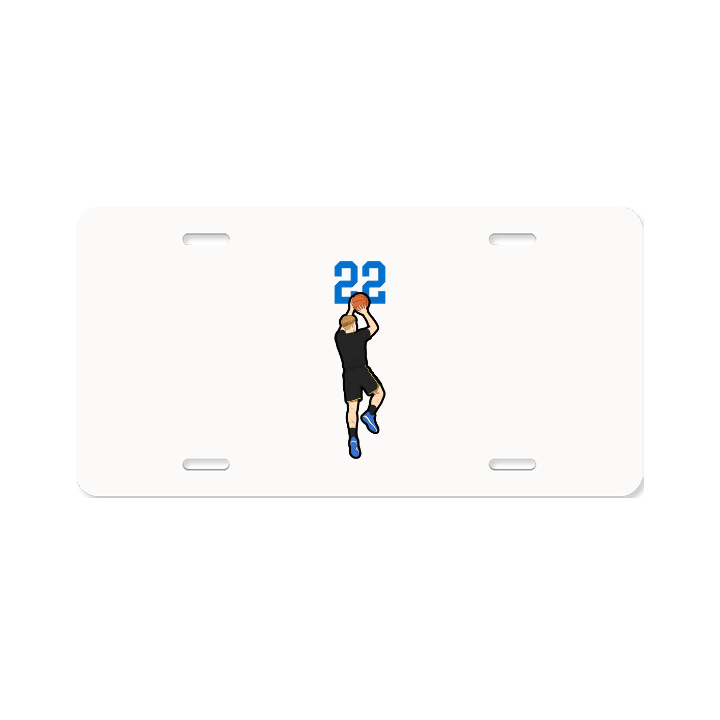 License Plate — Number Top in Classic