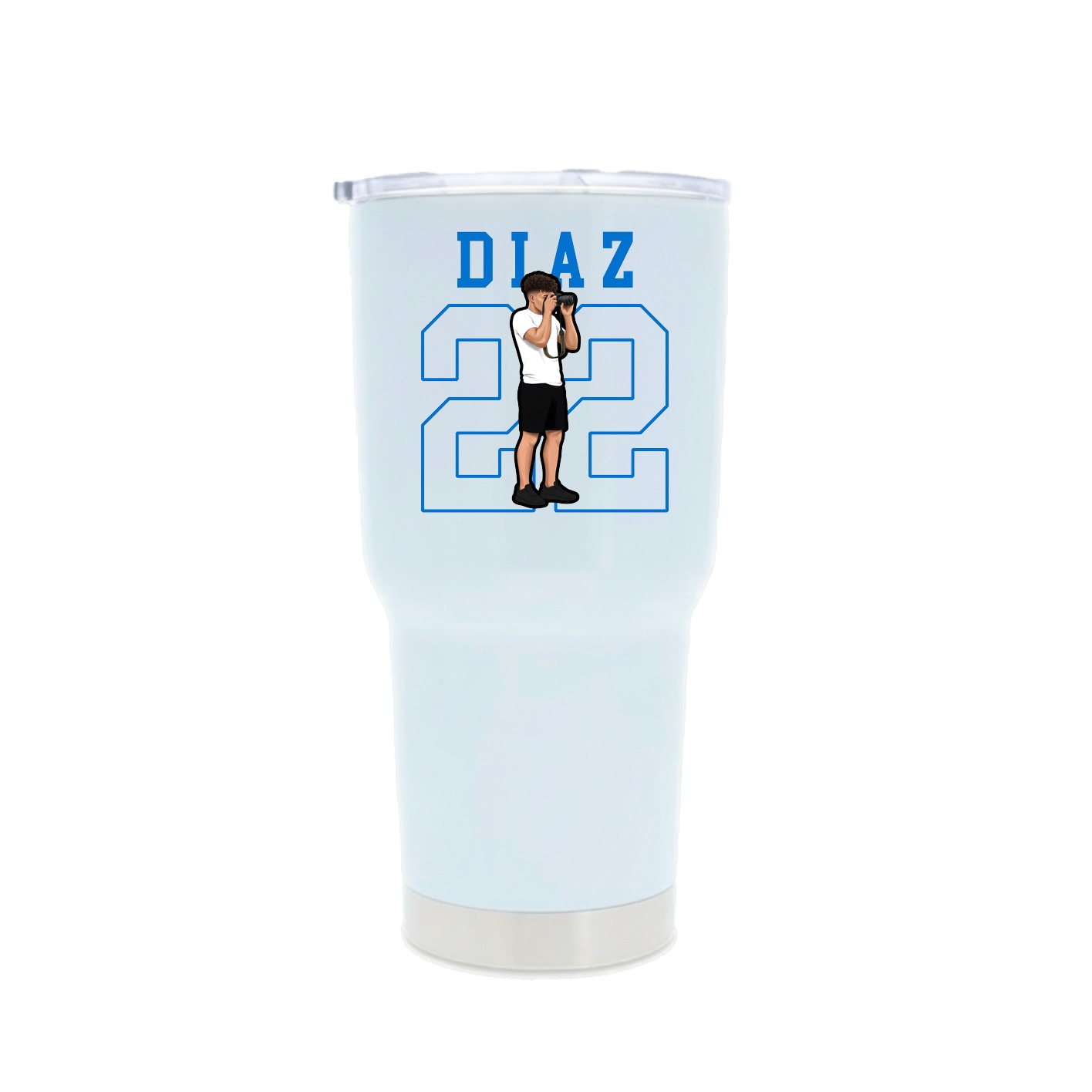 30oz Stainless Steel Tumbler — Shirsey in White