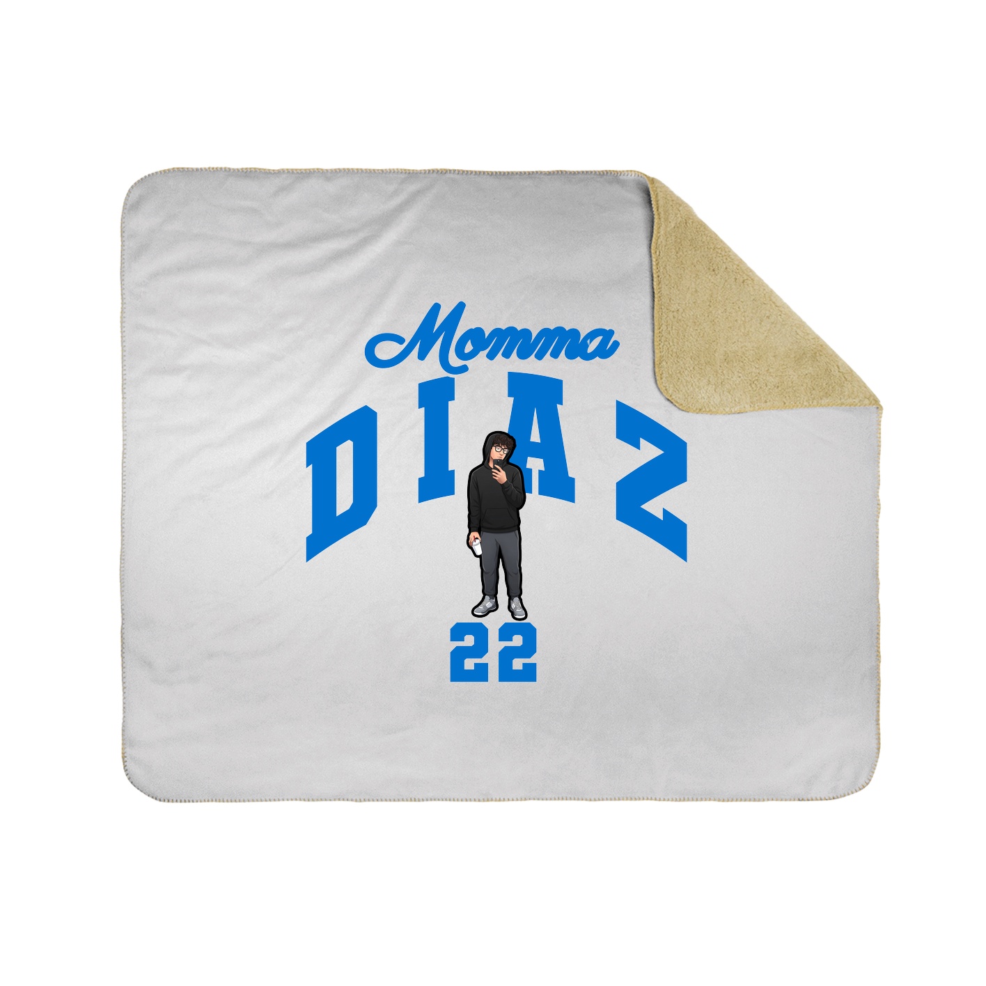 Throw Blanket — Mothers Day Arch in White