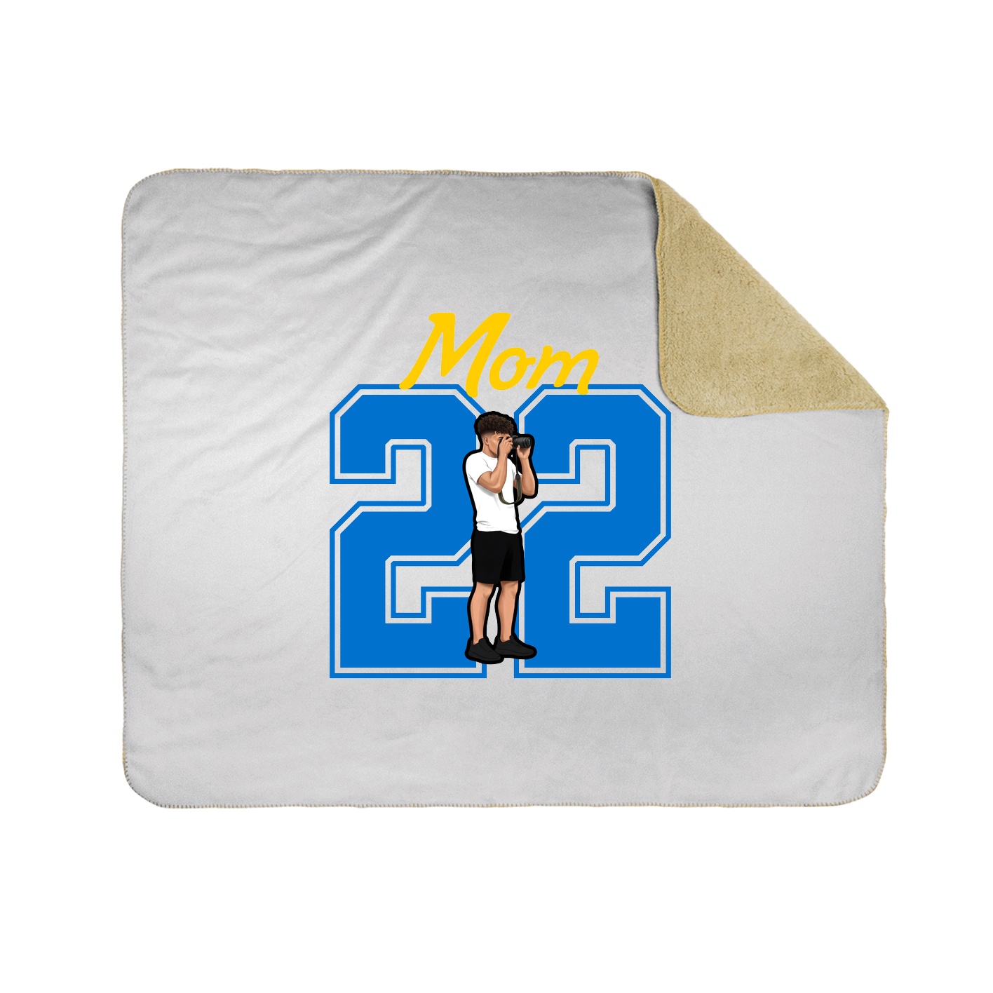 Throw Blanket — Mothers Day Shirsey in White