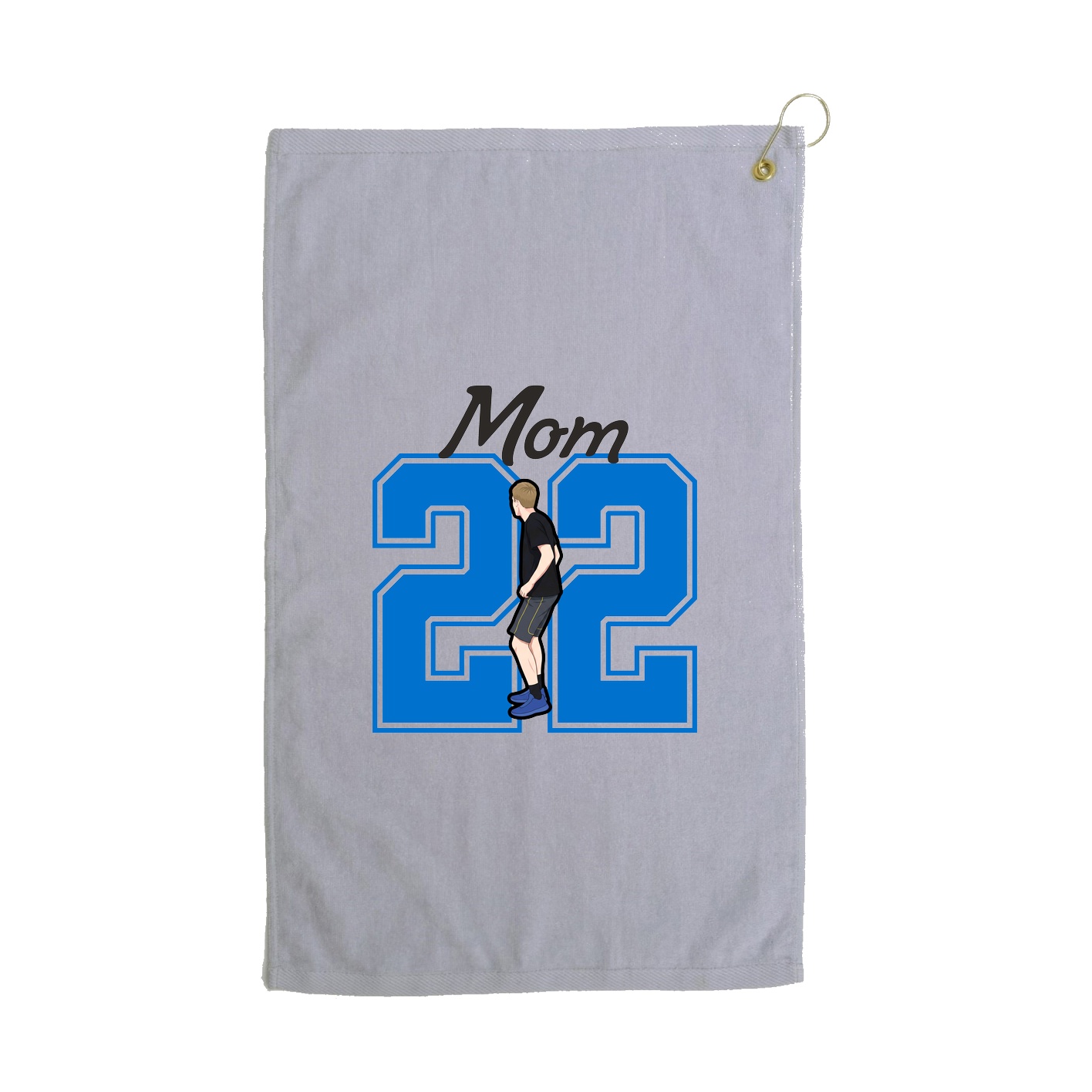 Golf Towel — Mothers Day Shirsey in Grey