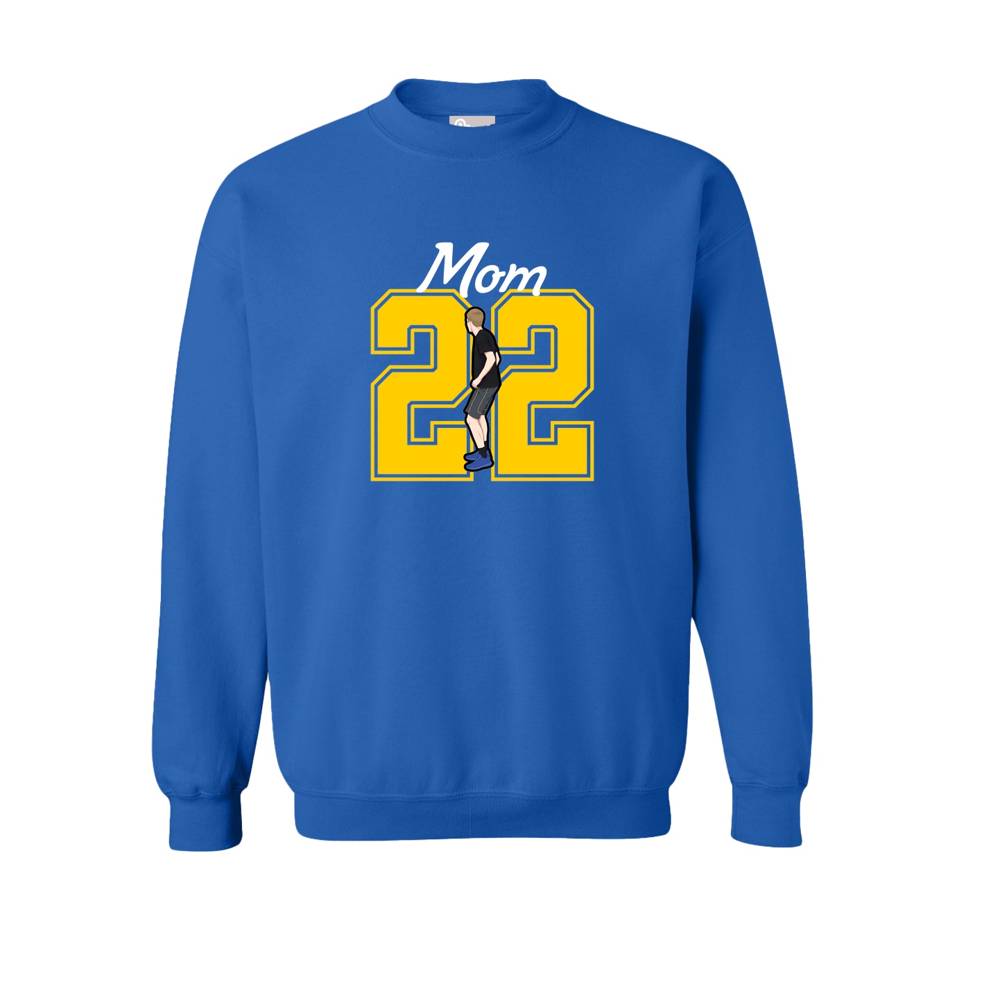Fleece Crew — Mothers Day Shirsey in Royal