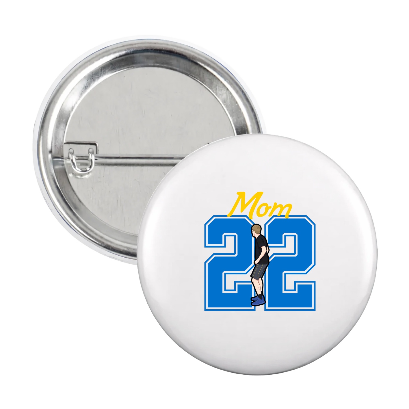 Game Day Button — Mothers Day Shirsey in White