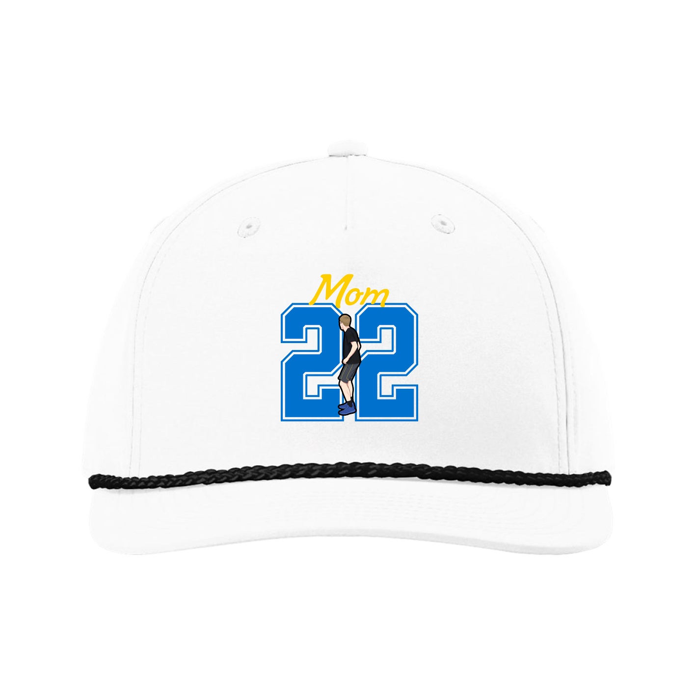 Five-Panel Classic Rope Cap — Mothers Day Shirsey in White