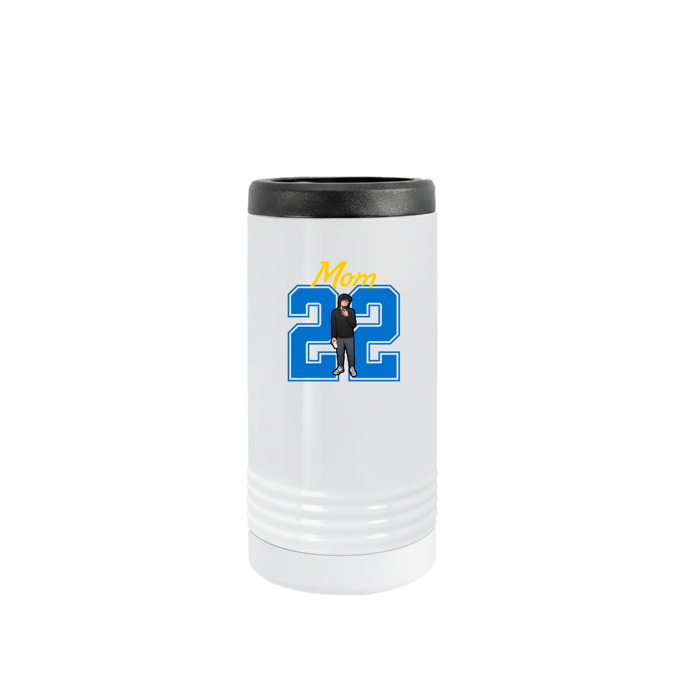 Slim Beverage Holder — Mothers Day Shirsey in White