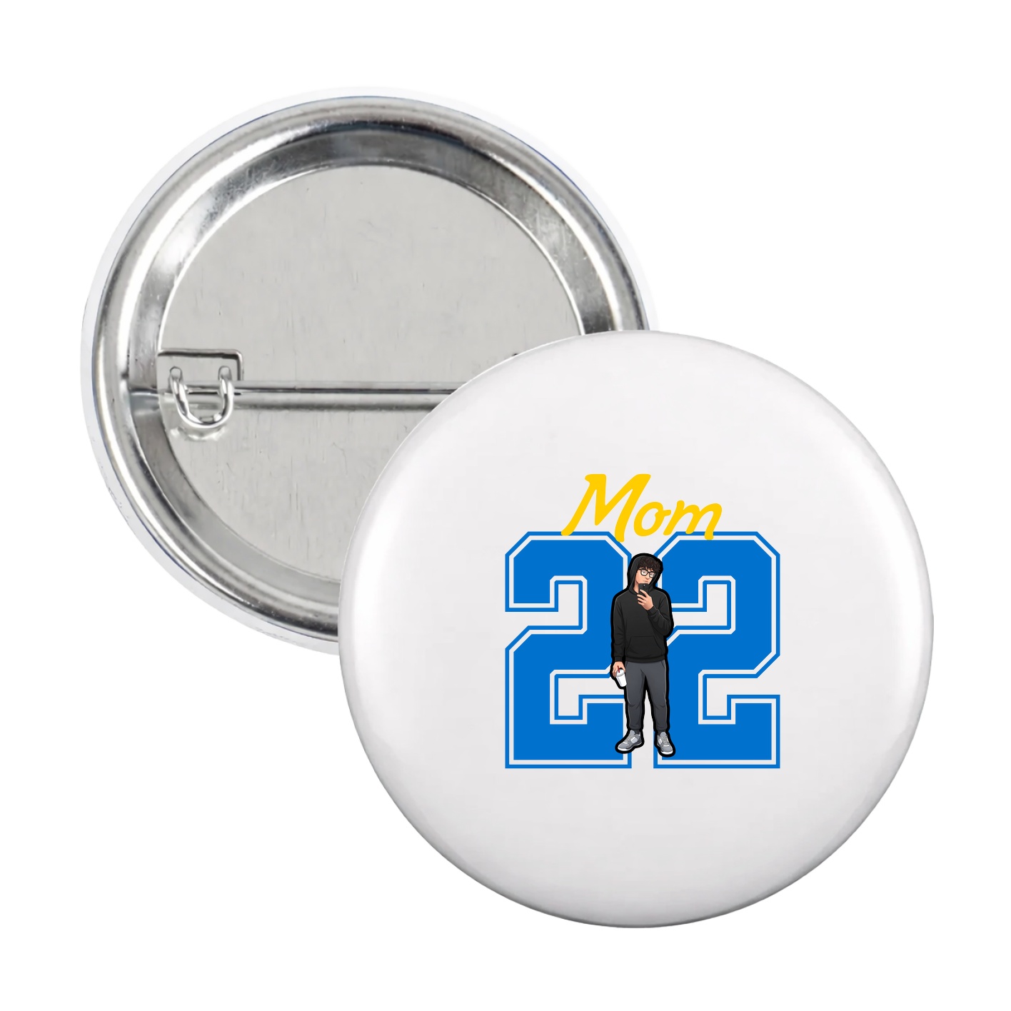 Game Day Button — Mothers Day Shirsey in White