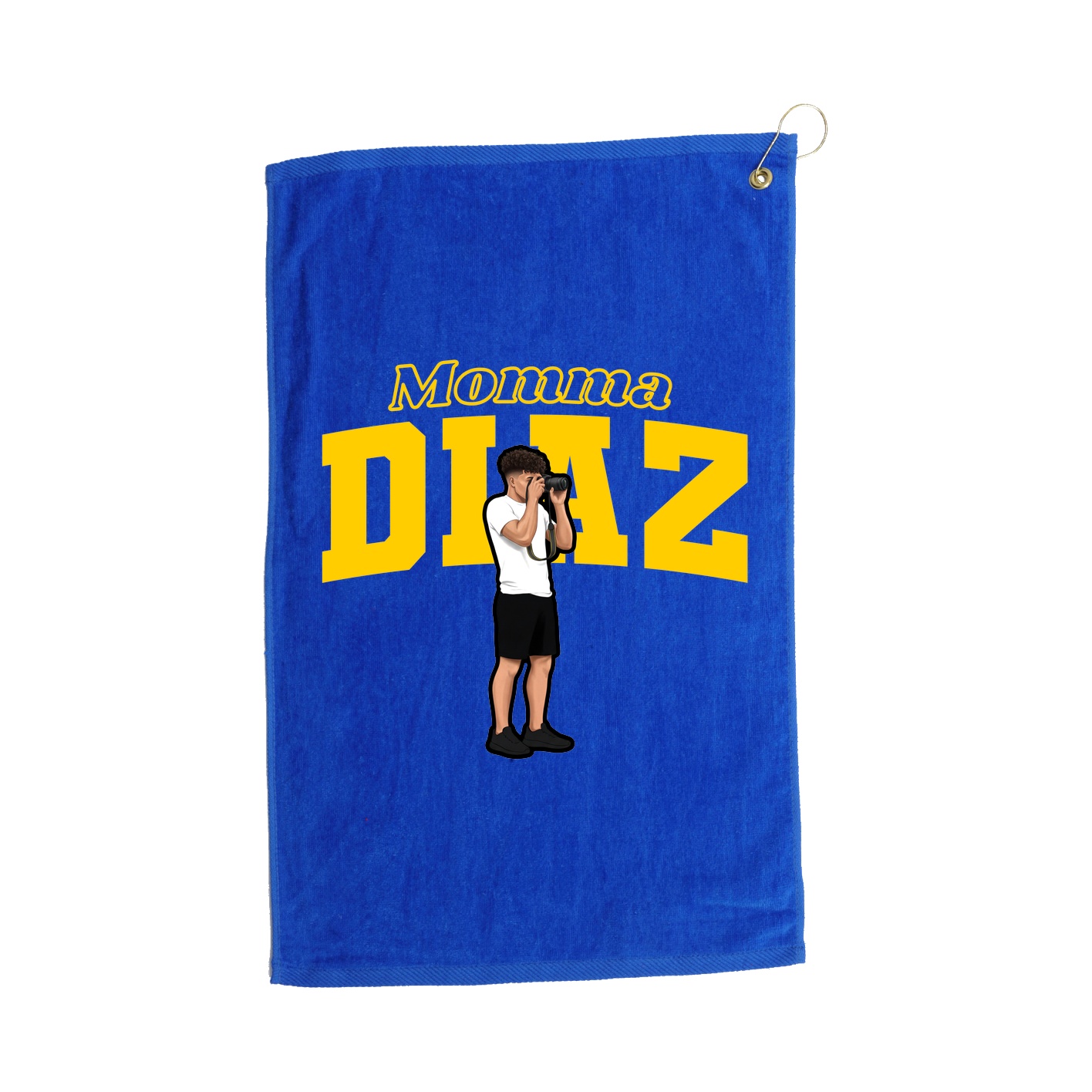 Golf Towel — Mothers Day Block in Royal