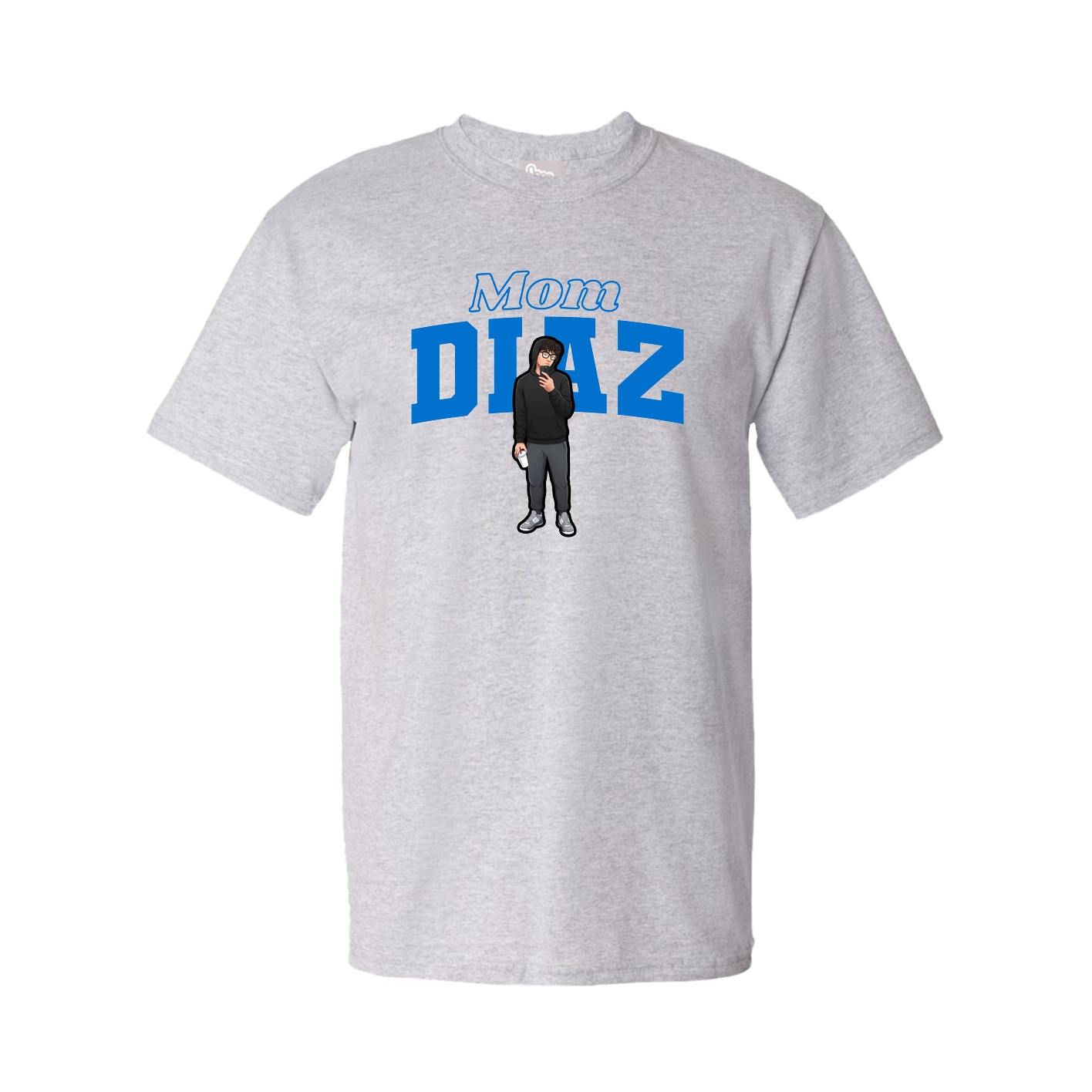 Youth Tee — Mothers Day Block in Grey