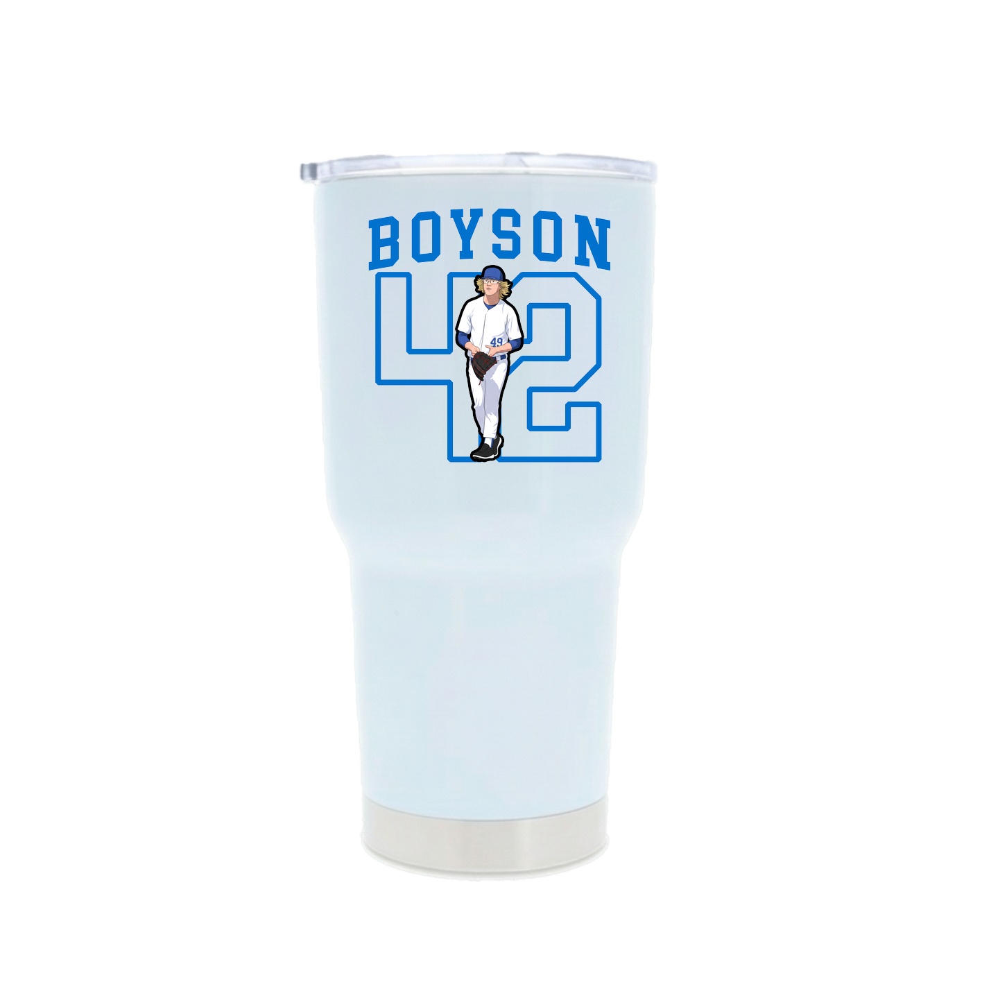 30oz Stainless Steel Tumbler — Shirsey in White