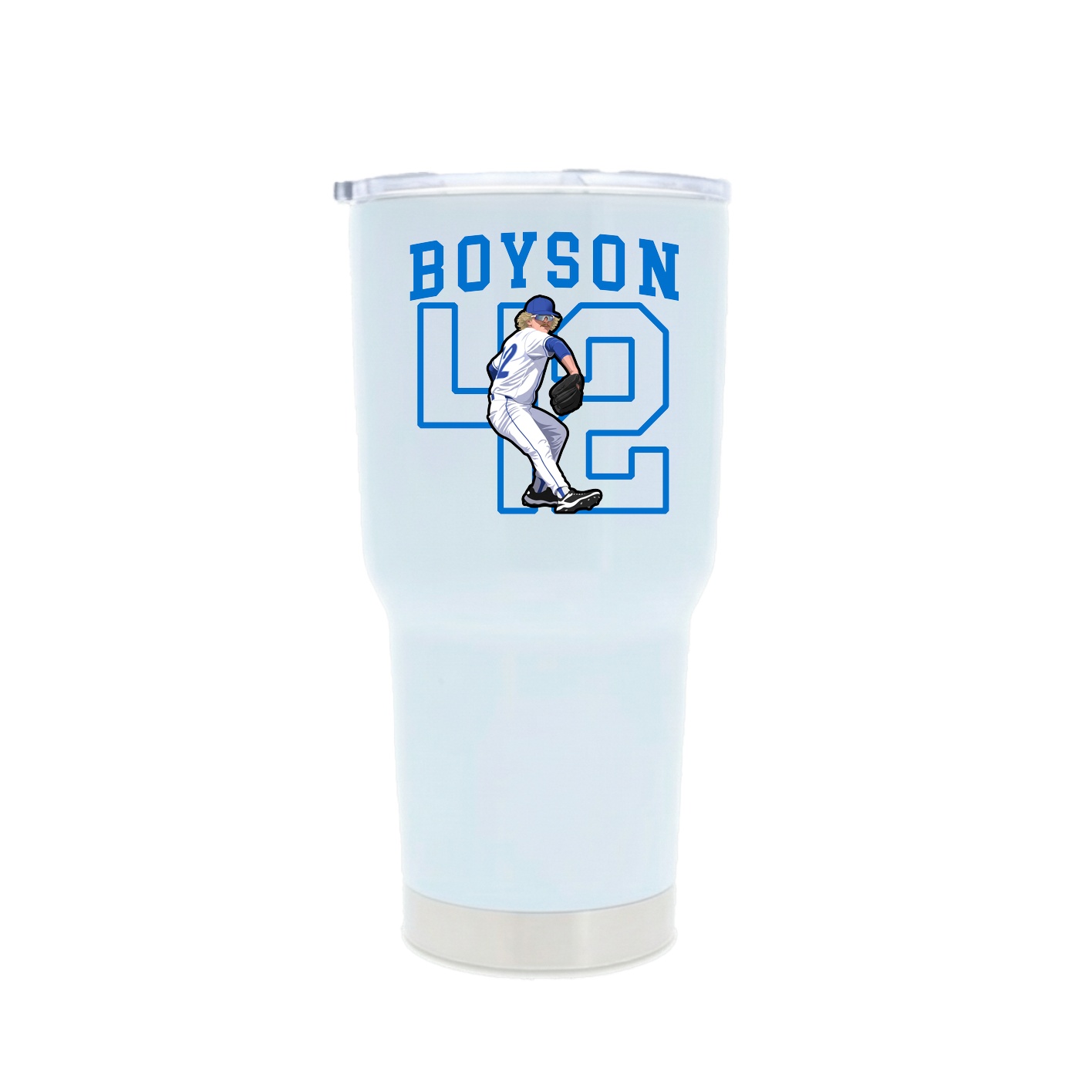 30oz Stainless Steel Tumbler — Shirsey in White