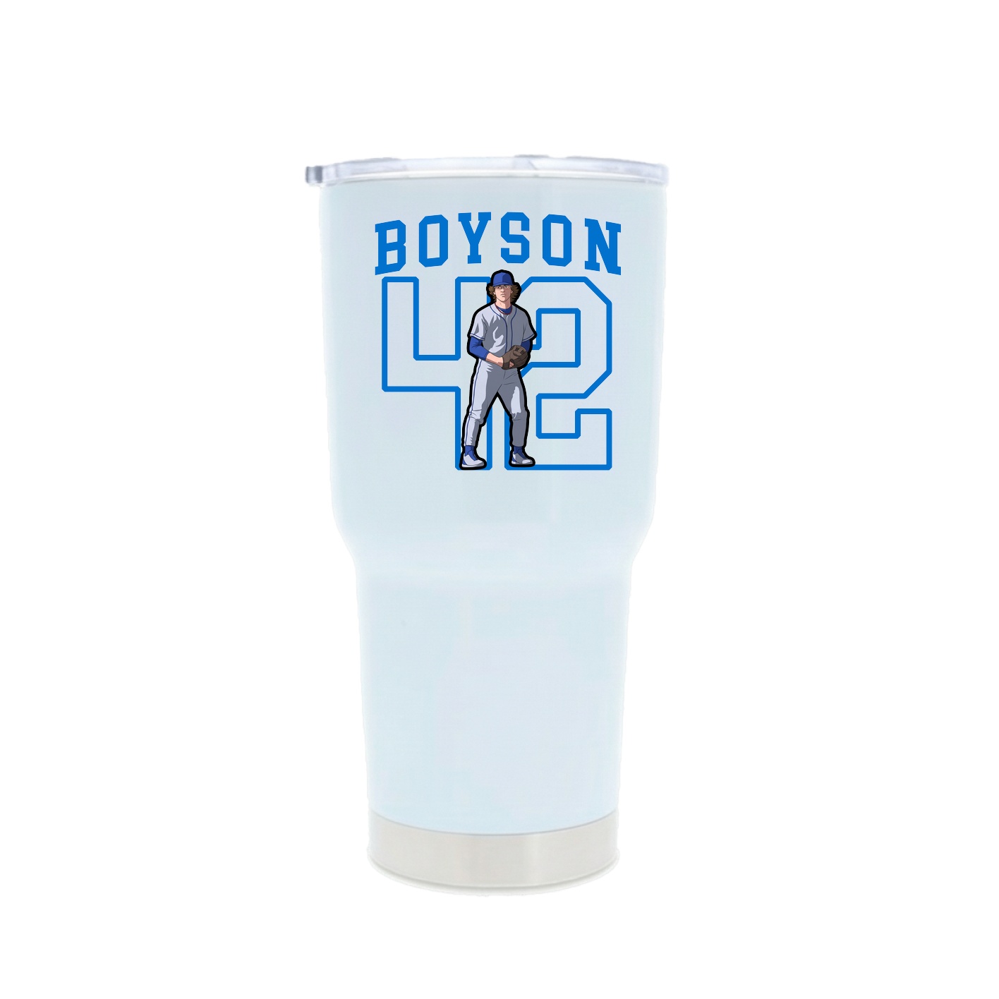 30oz Stainless Steel Tumbler — Shirsey in White