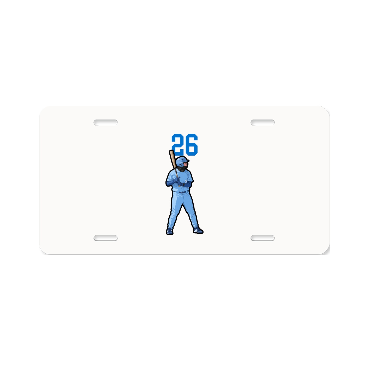 License Plate — Number Top in Classic