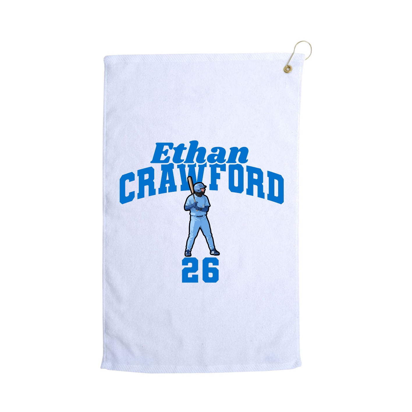 Golf Towel — Signature Arch in White