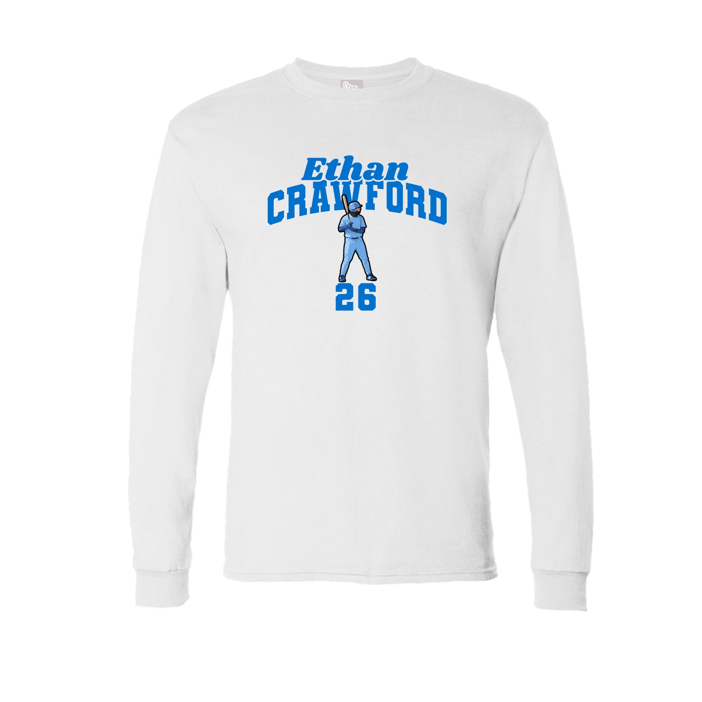 Long Sleeve Tee — Signature Arch in White