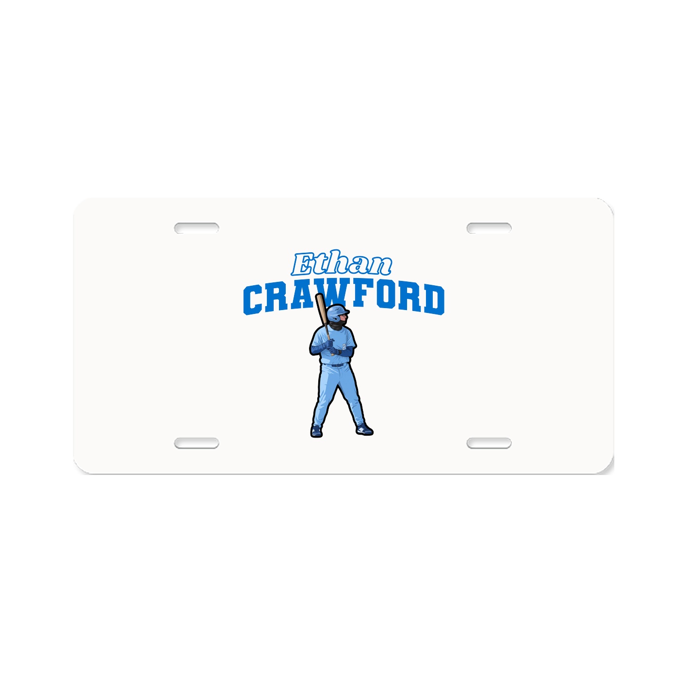 License Plate — Name Arch in Classic