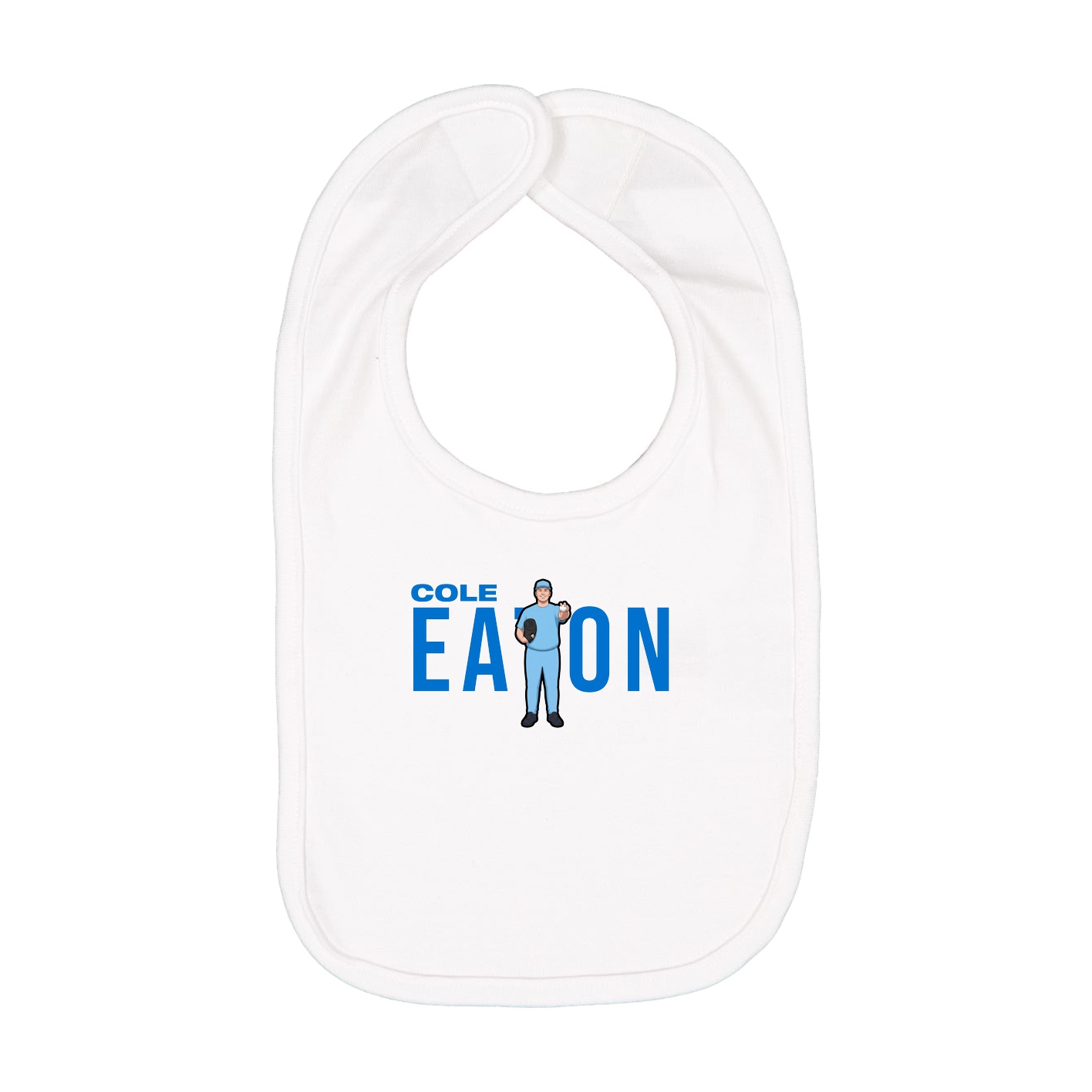 Infant Bib — Player Name in White
