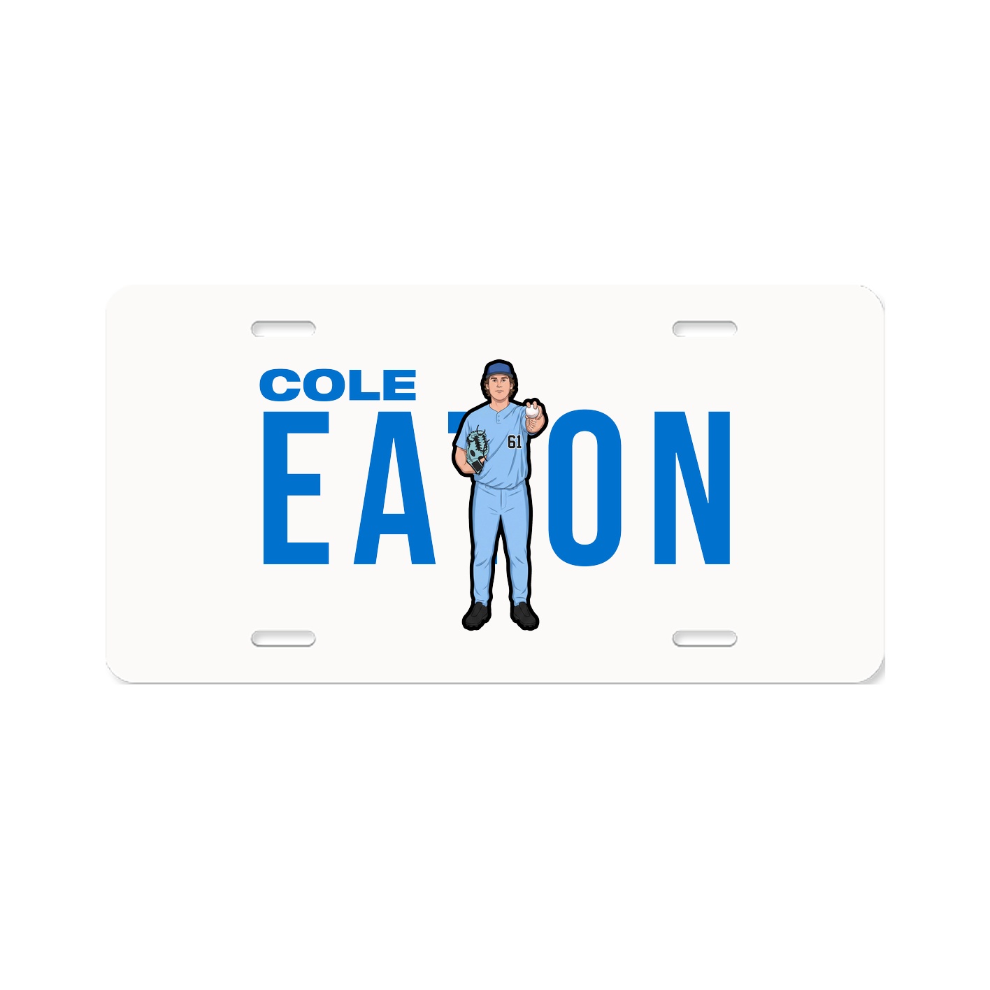 License Plate — Player Name in Classic