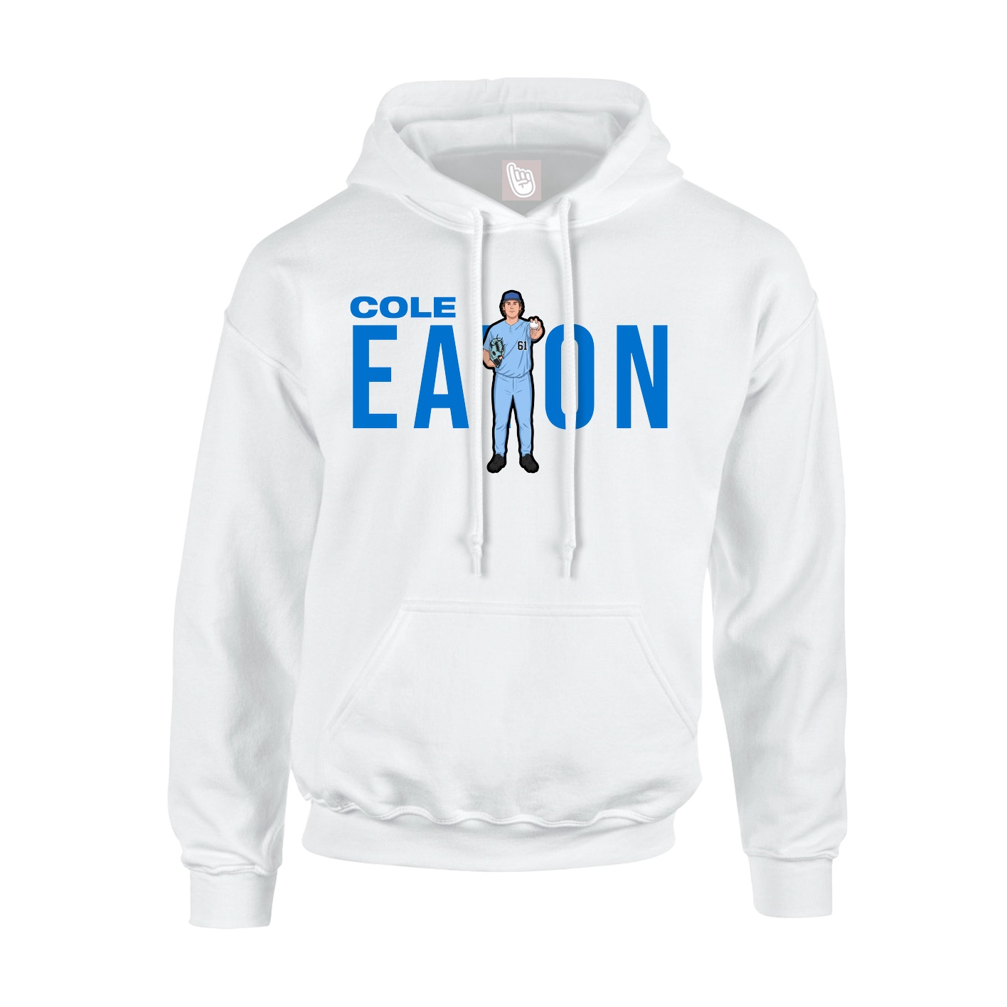Youth Hoodie — Player Name in White