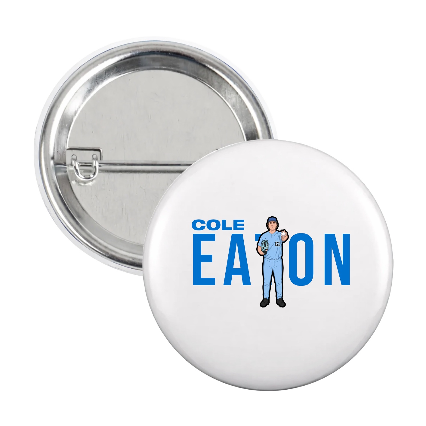 Game Day Button — Player Name in White