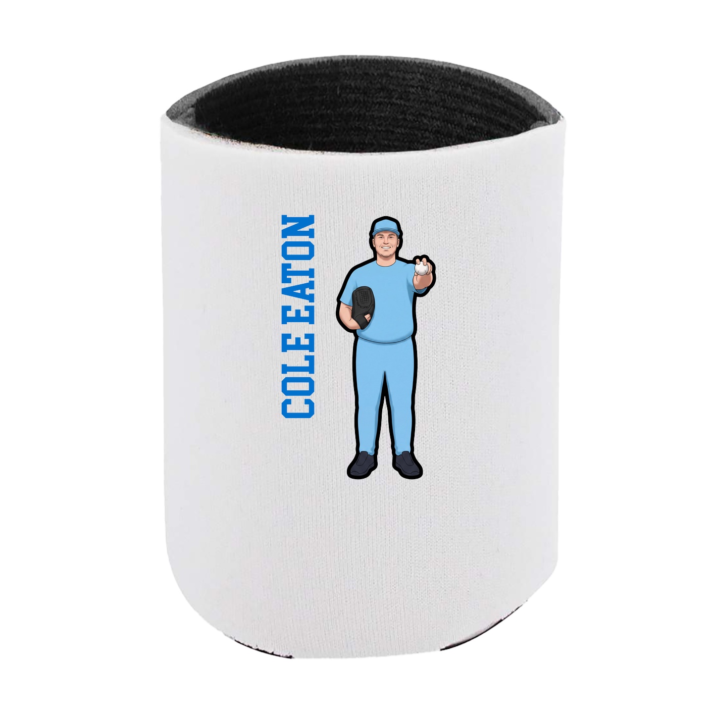 Can Holder — Name Vertical in White