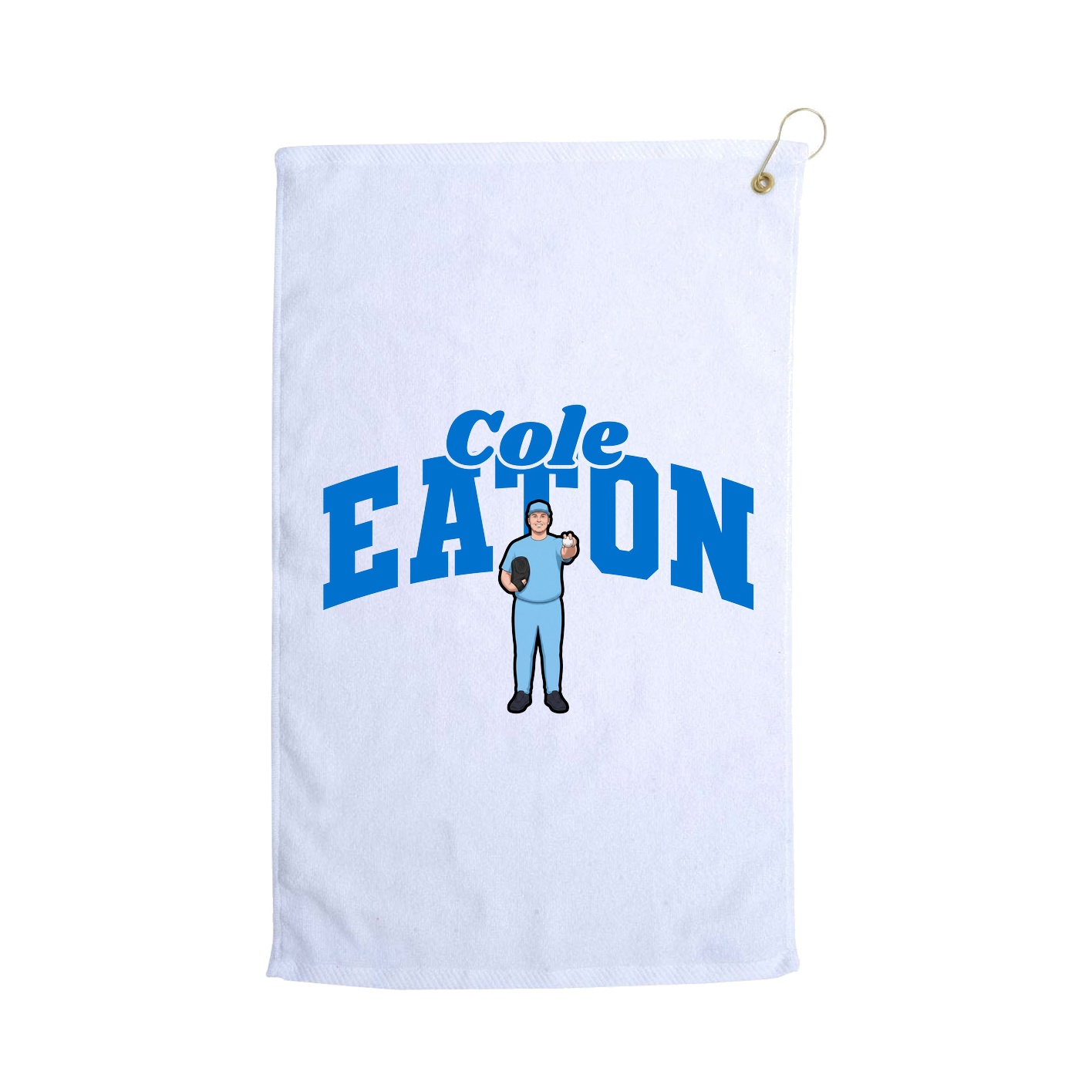 Golf Towel — Signature Arch in White