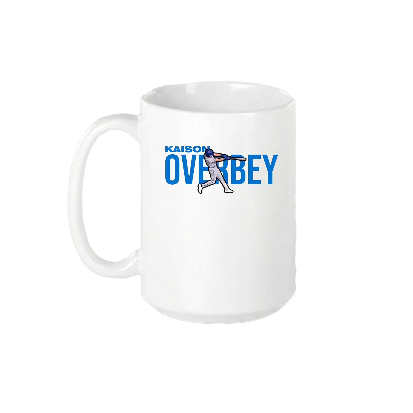 15oz Coffee Mug — Player Name in White