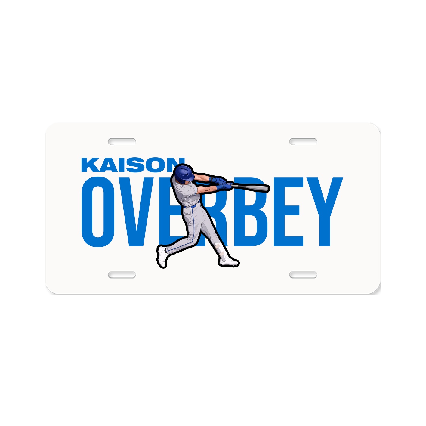 License Plate — Player Name in Classic