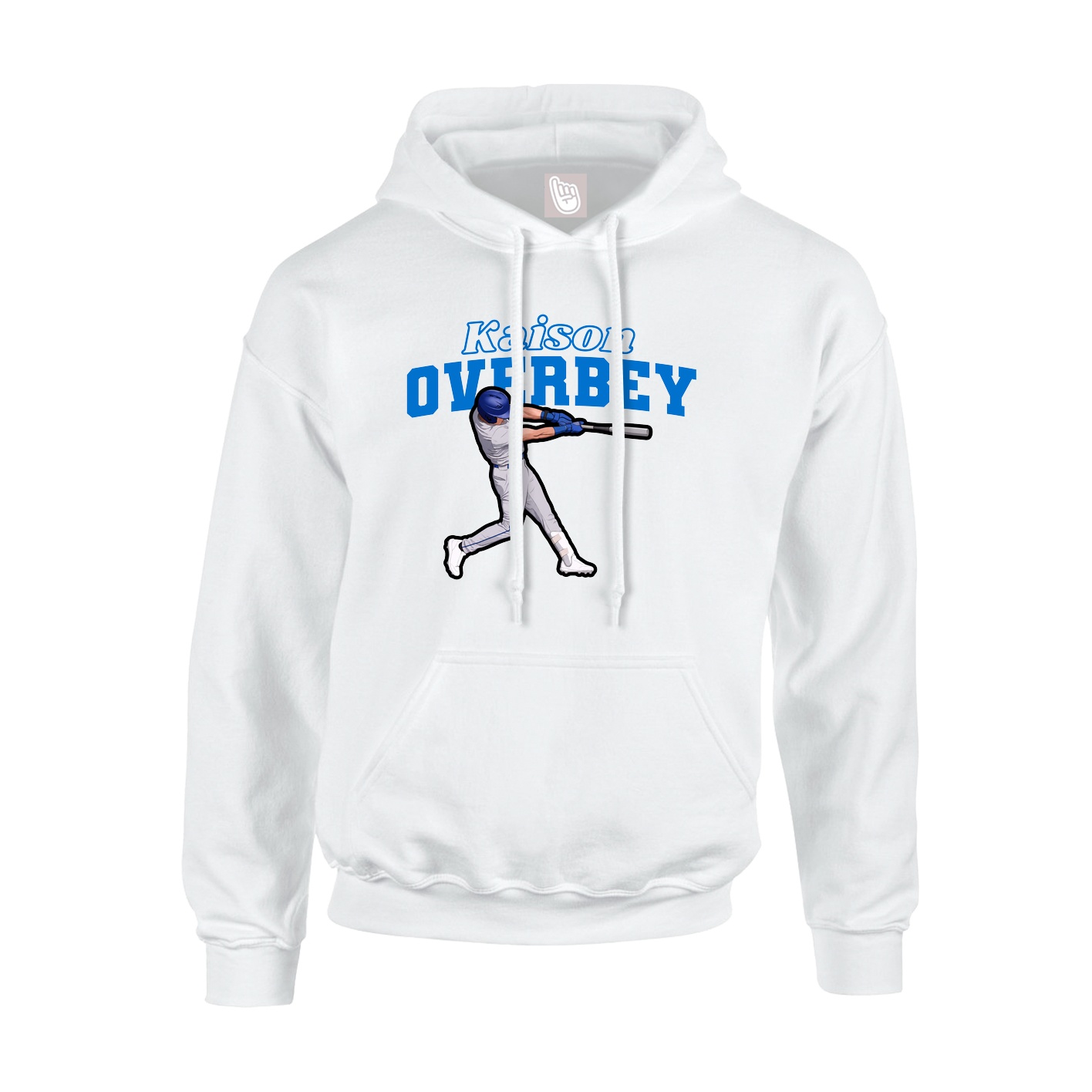 Hoodie — Name Arch in White