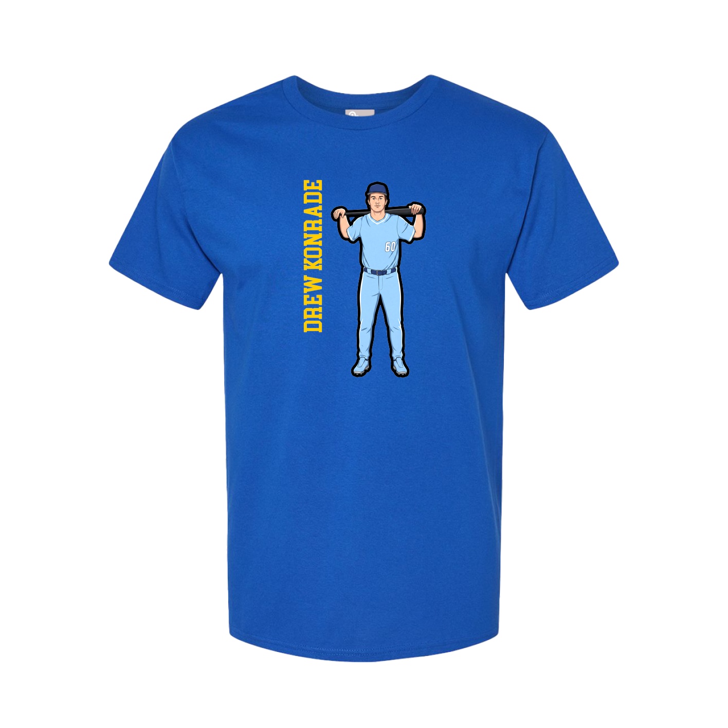 Tee — Name Vertical in Royal