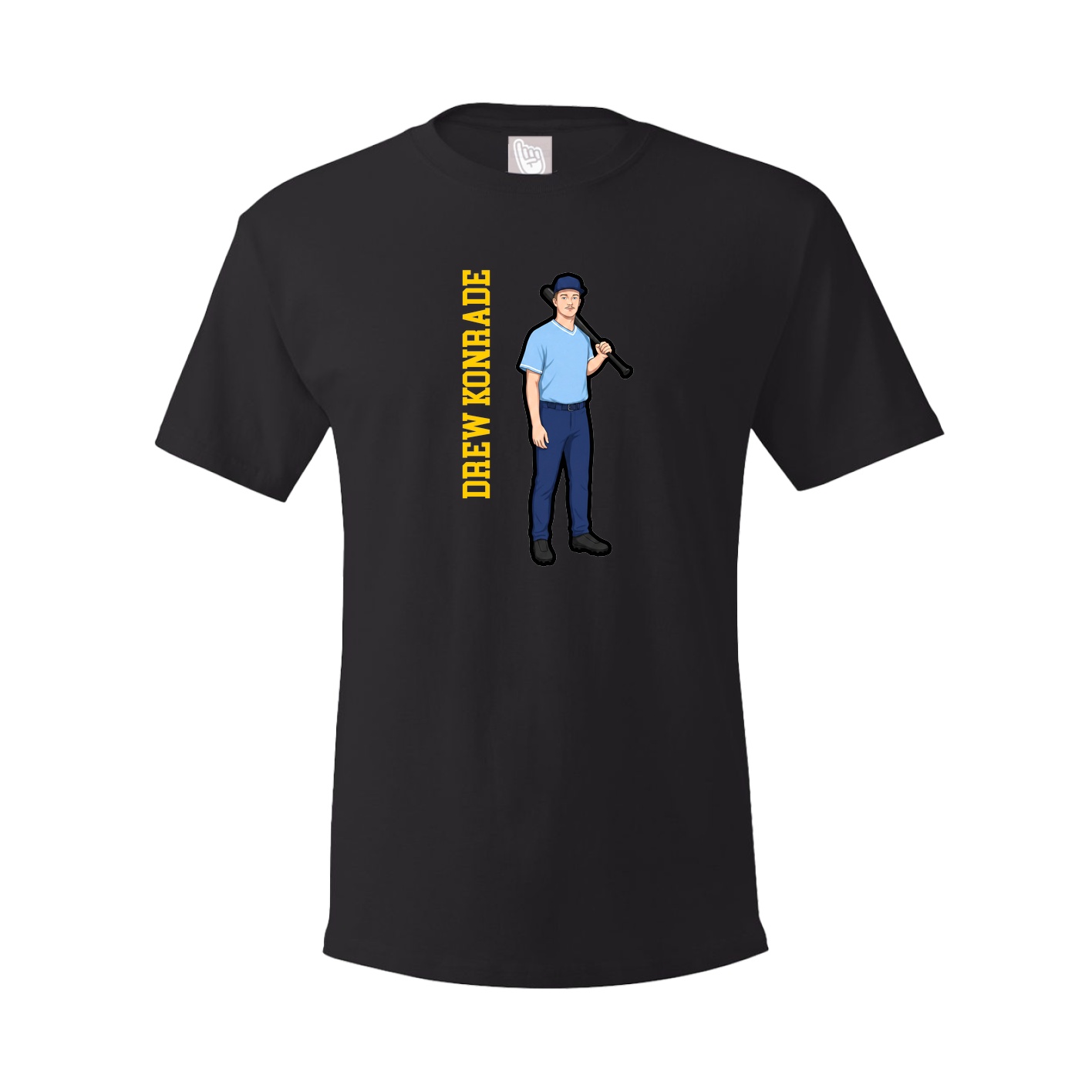 Tee — Name Vertical in Black