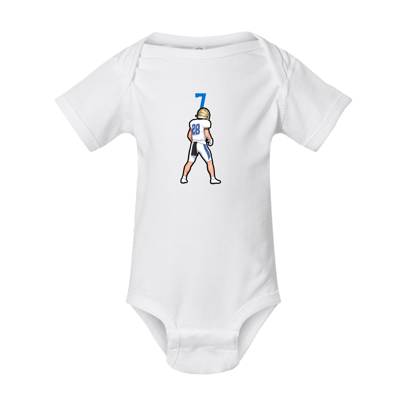Baby Onesie — Number Top in White