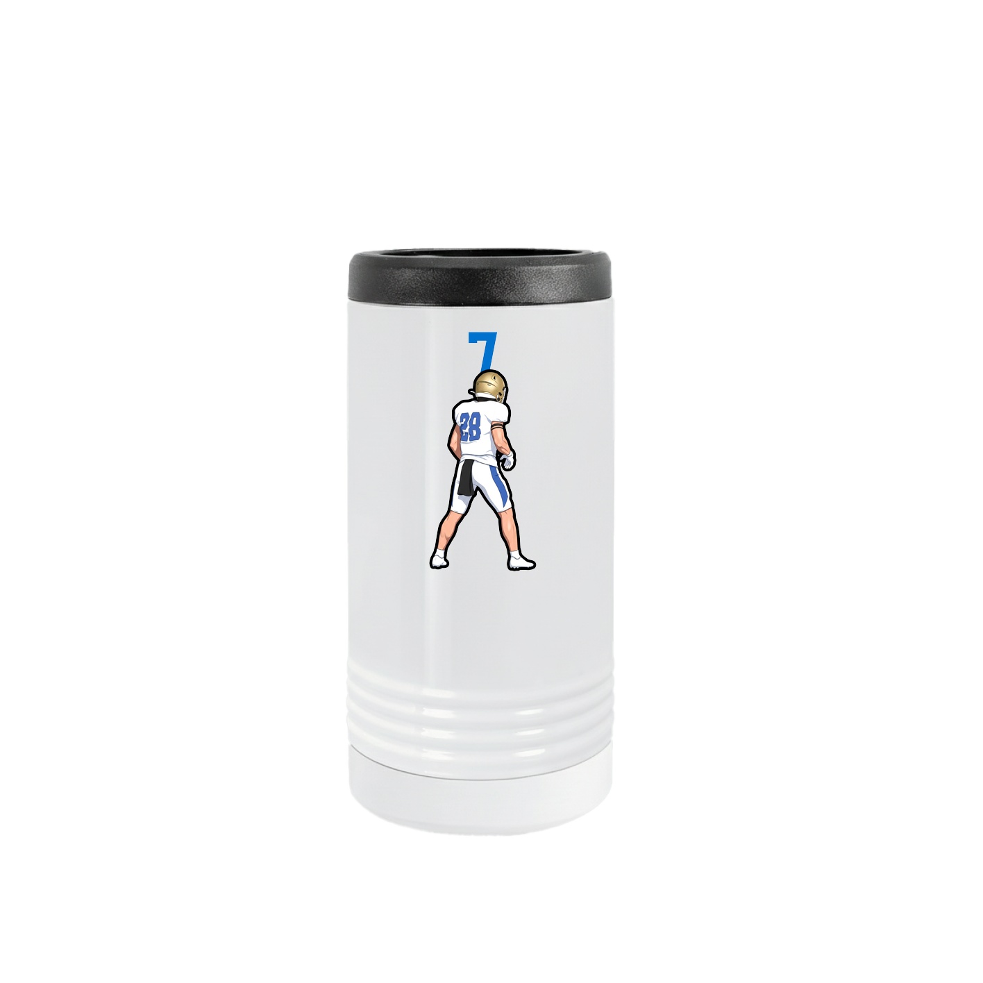 Slim Beverage Holder — Number Top in White