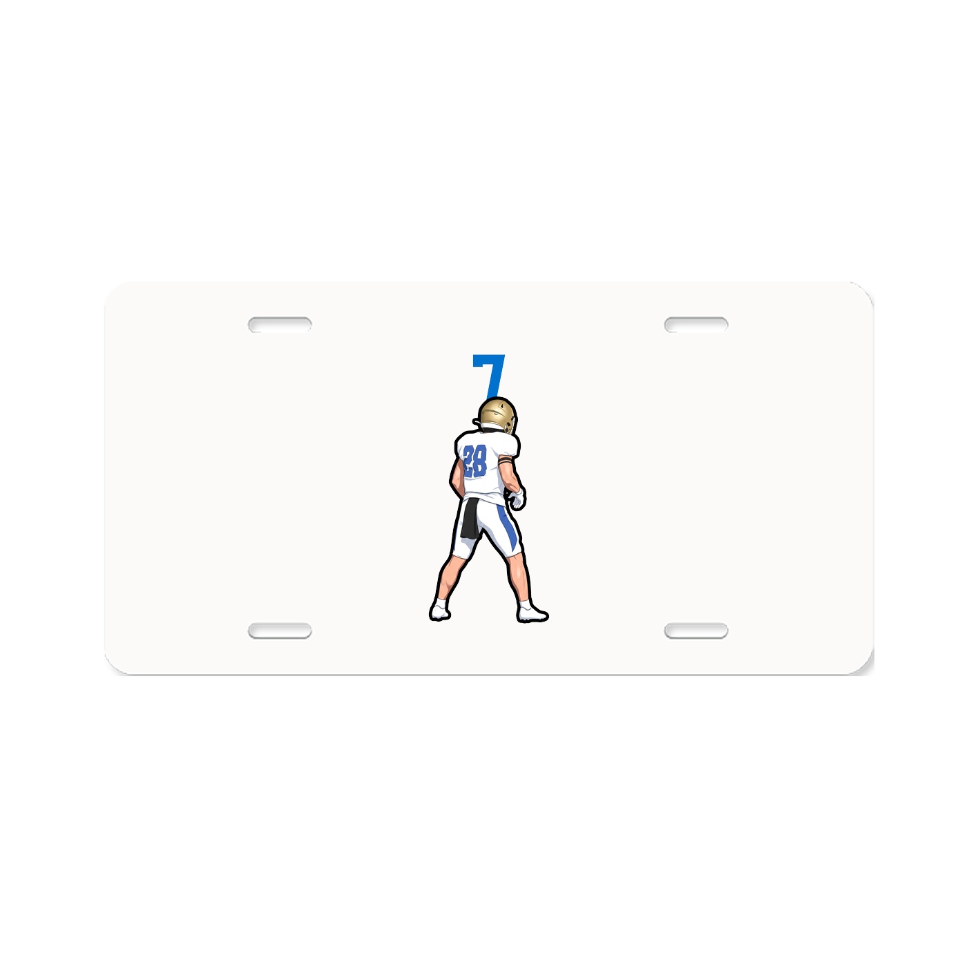 License Plate — Number Top in Classic