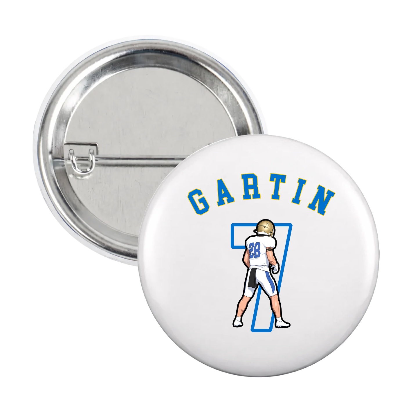 Game Day Button — Shirsey Arch in White