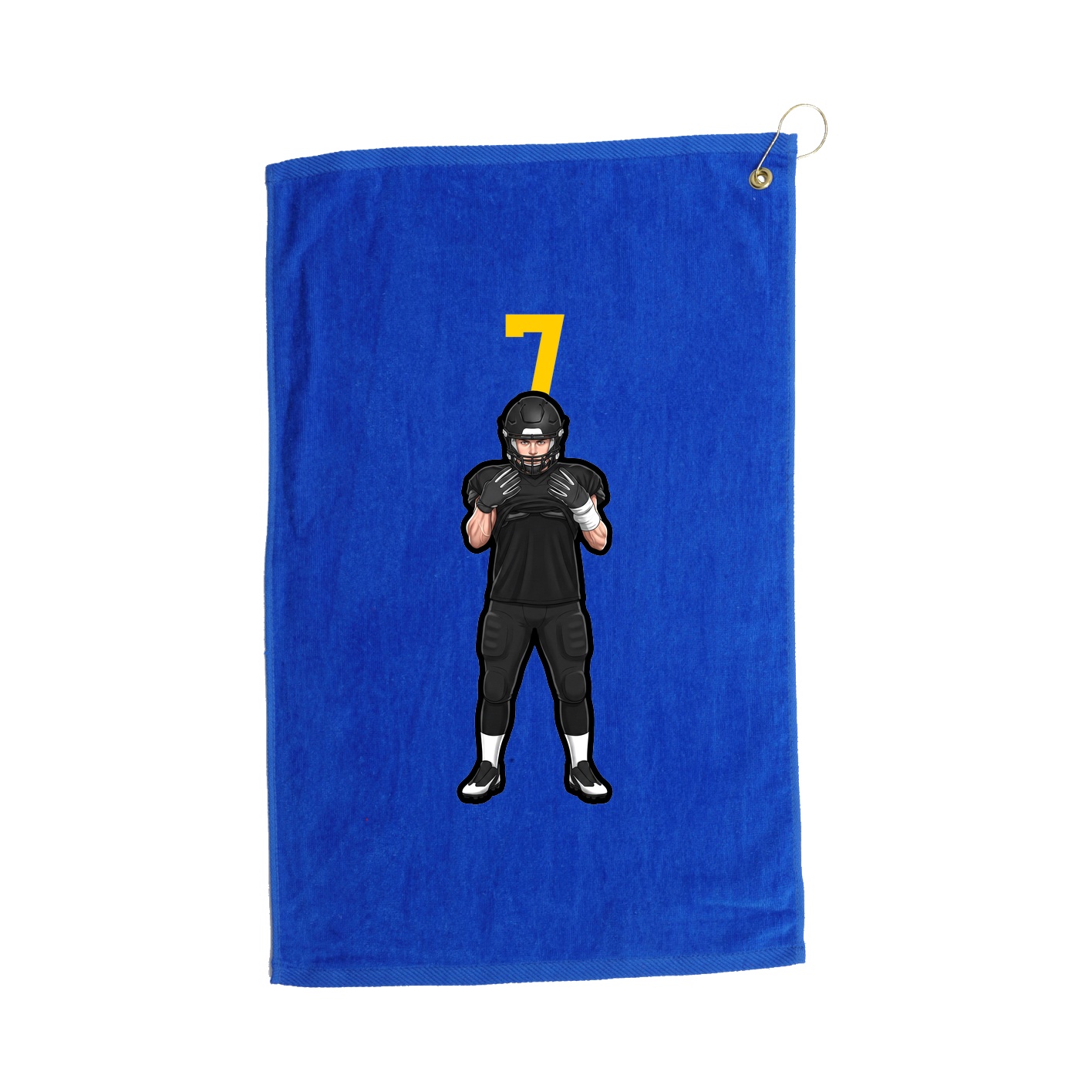 Golf Towel — Number Top in Royal