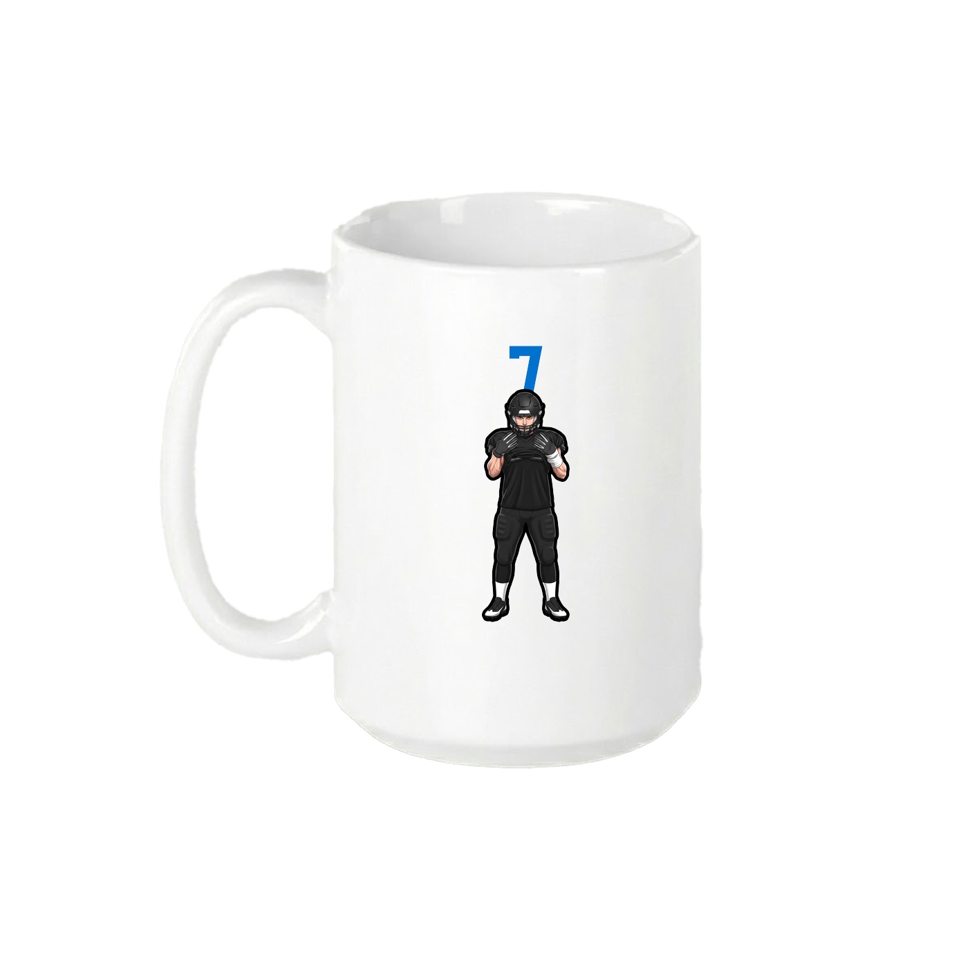15oz Coffee Mug — Number Top in White