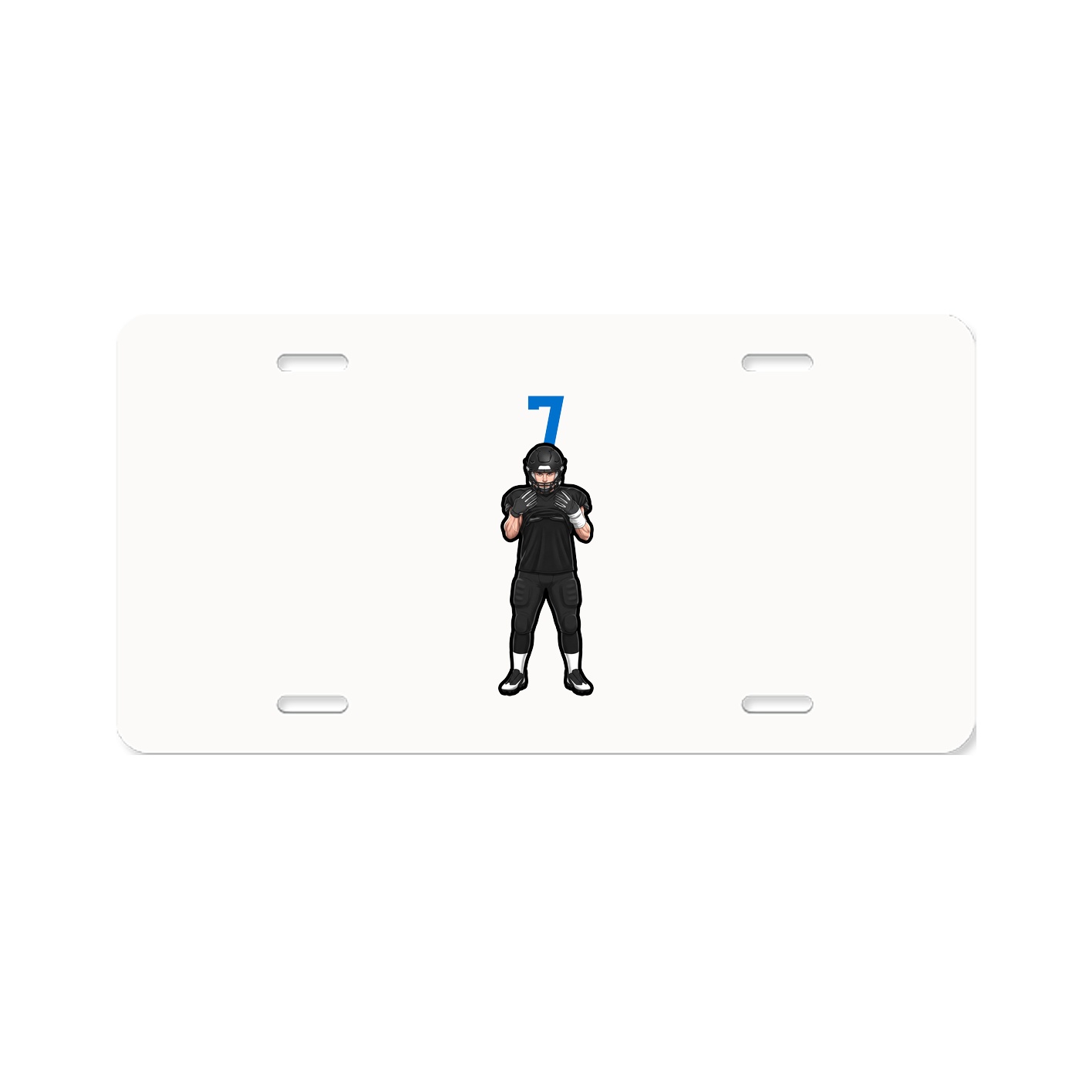 License Plate — Number Top in Classic