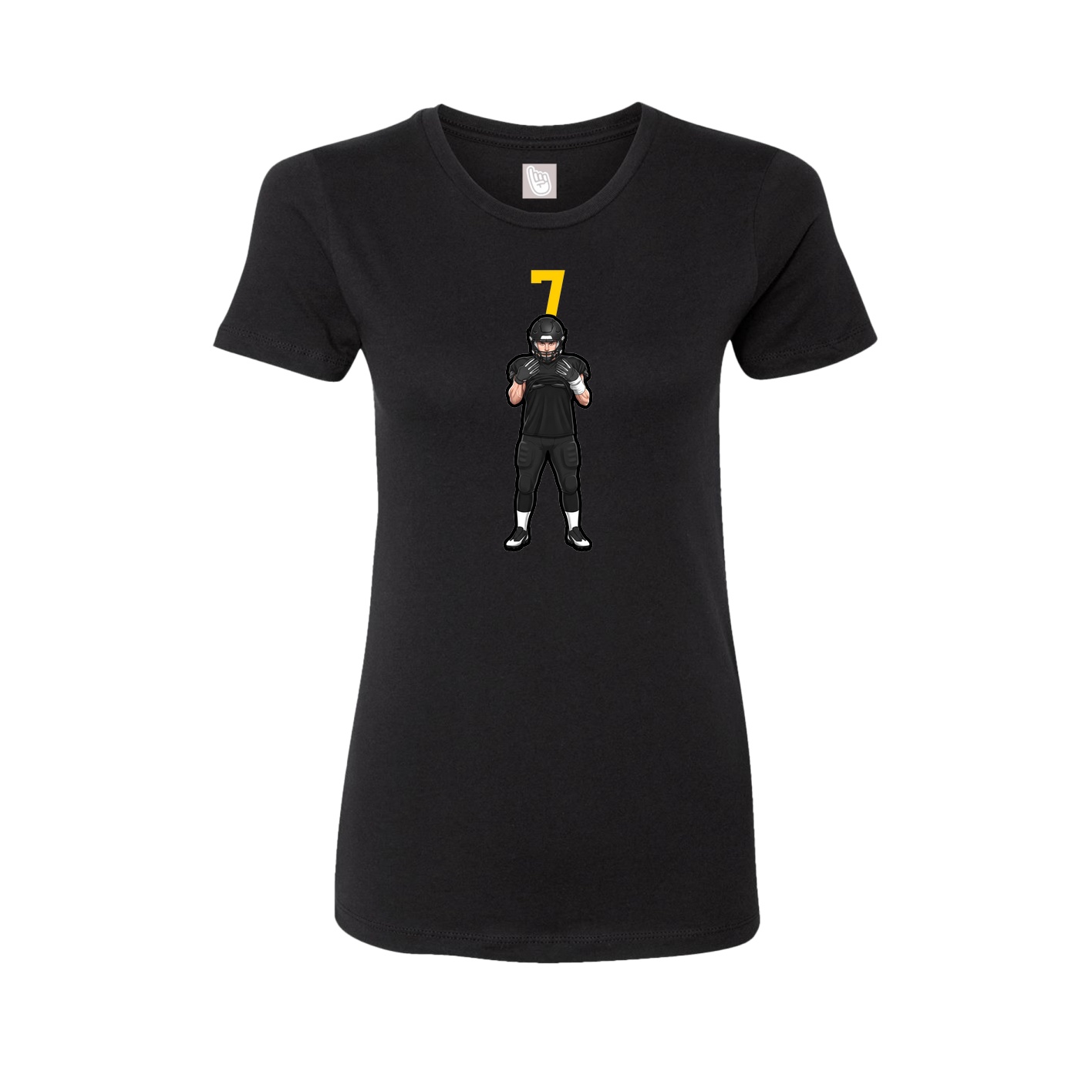 Womens Tee — Number Top in Black