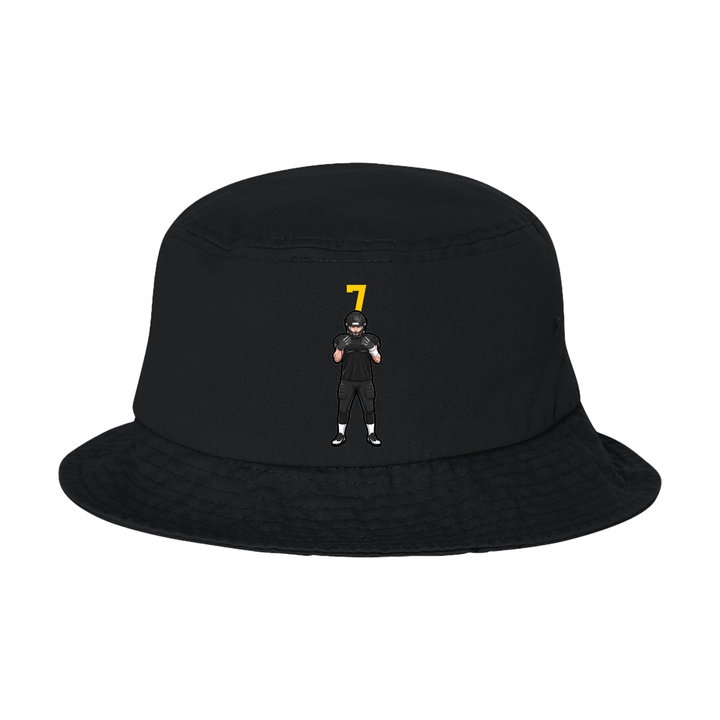 Bucket Cap — Number Top in Black