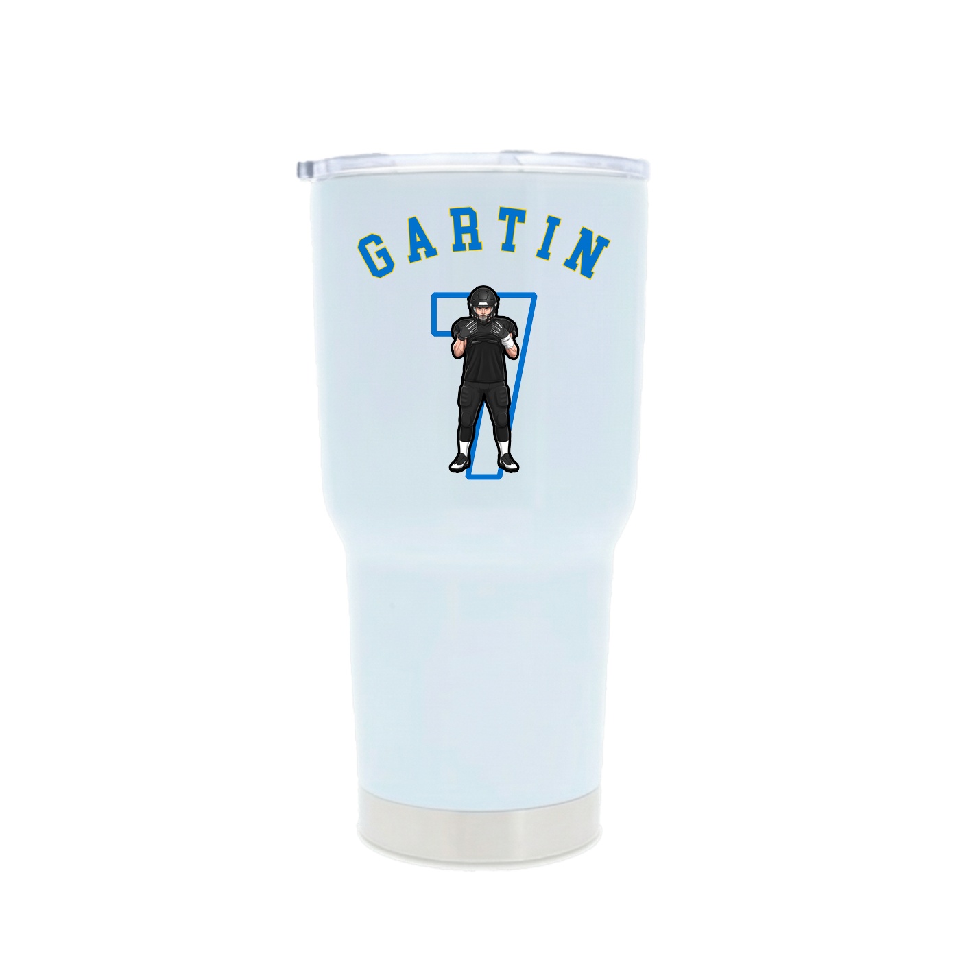 30oz Stainless Steel Tumbler — Shirsey Arch in White