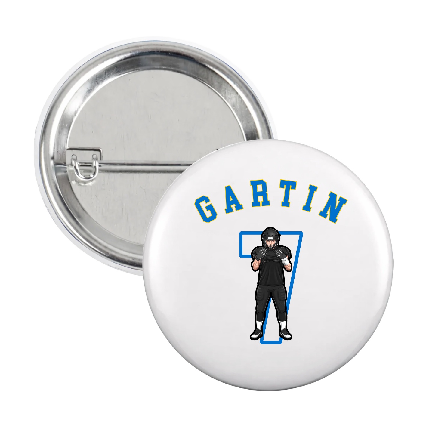 Game Day Button — Shirsey Arch in White