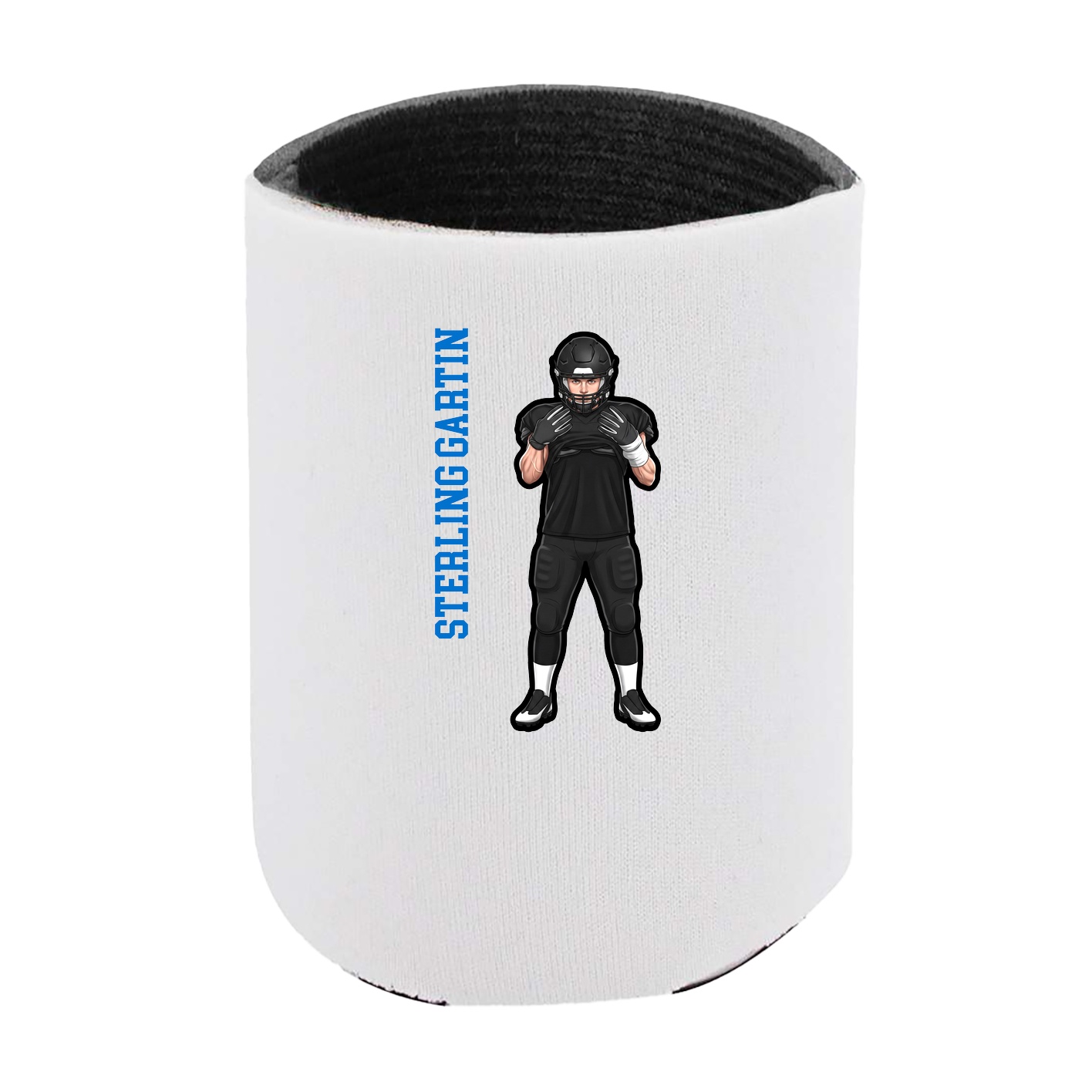 Can Holder — Name Vertical in White