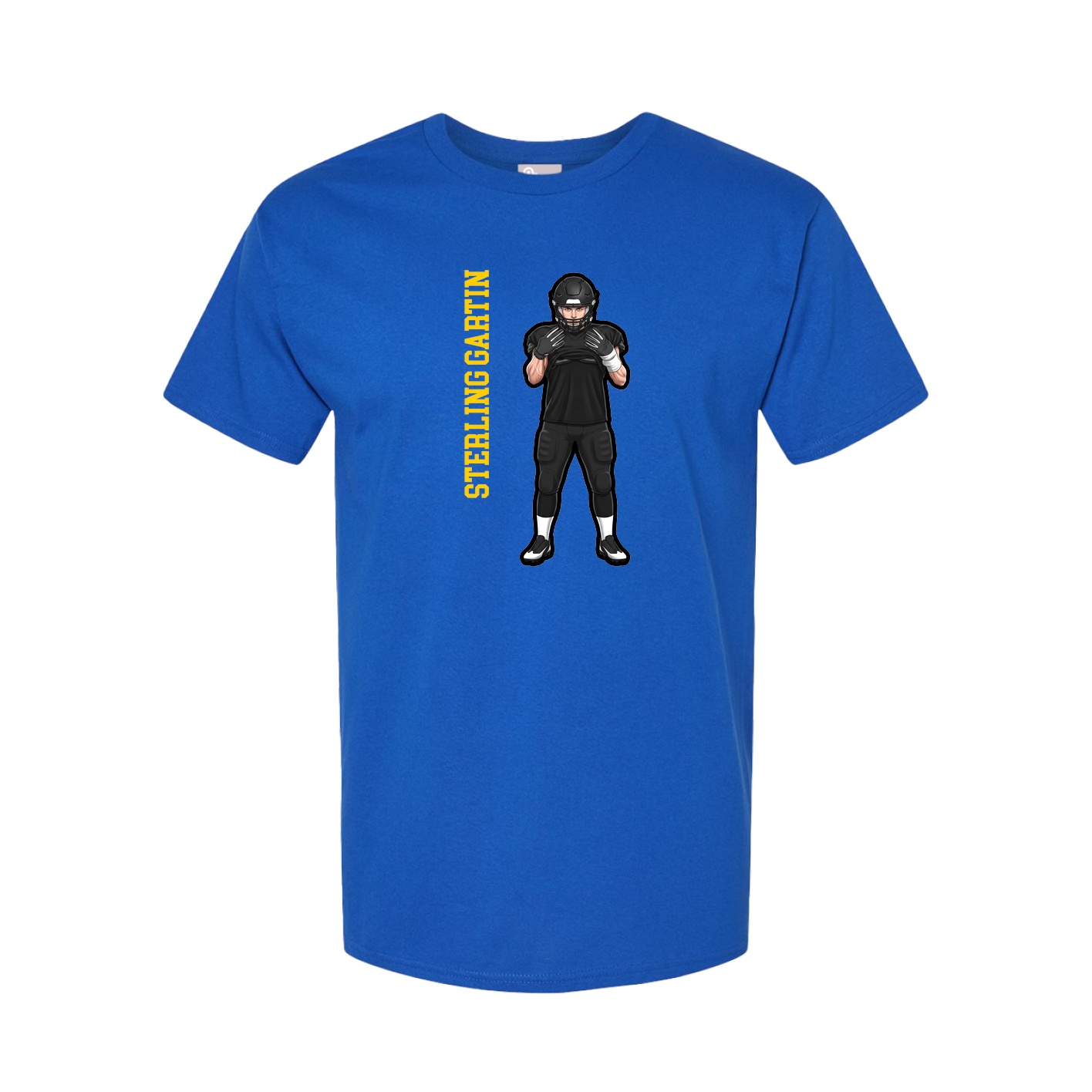 Tee — Name Vertical in Royal