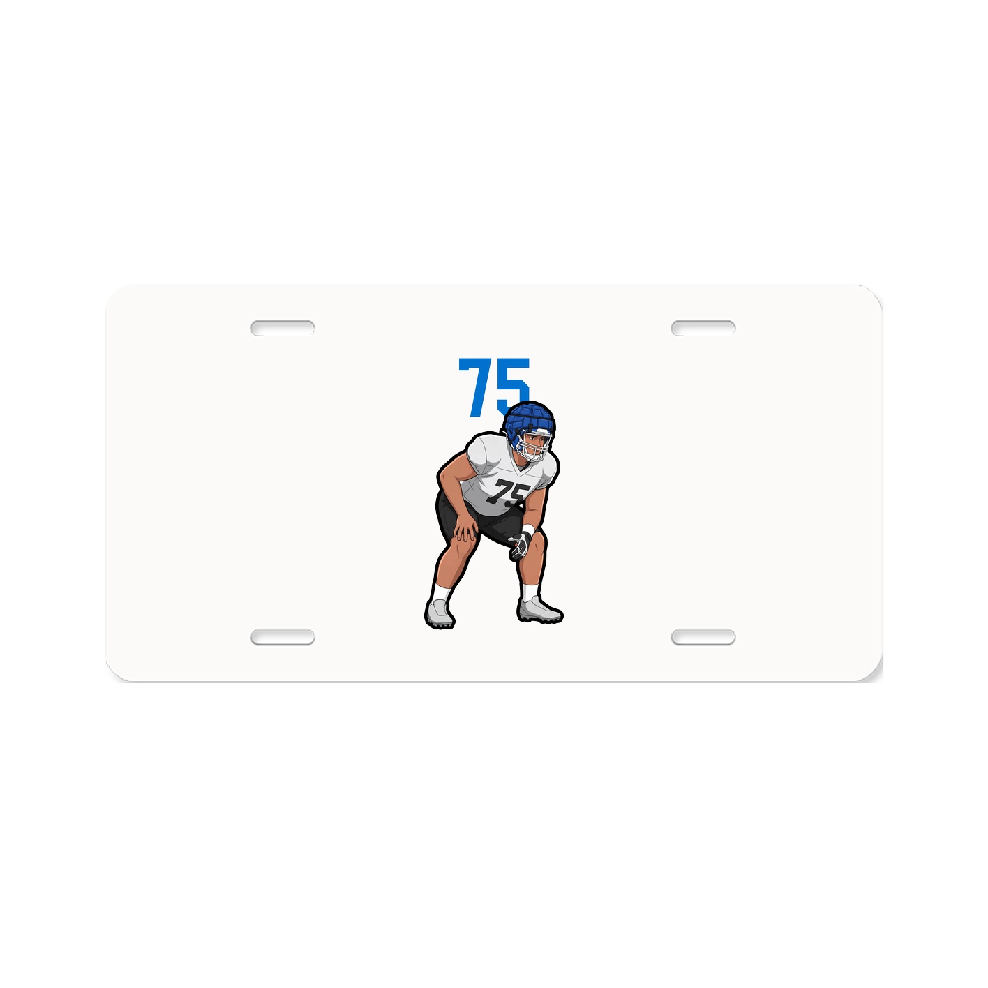 License Plate — Number Top in Classic