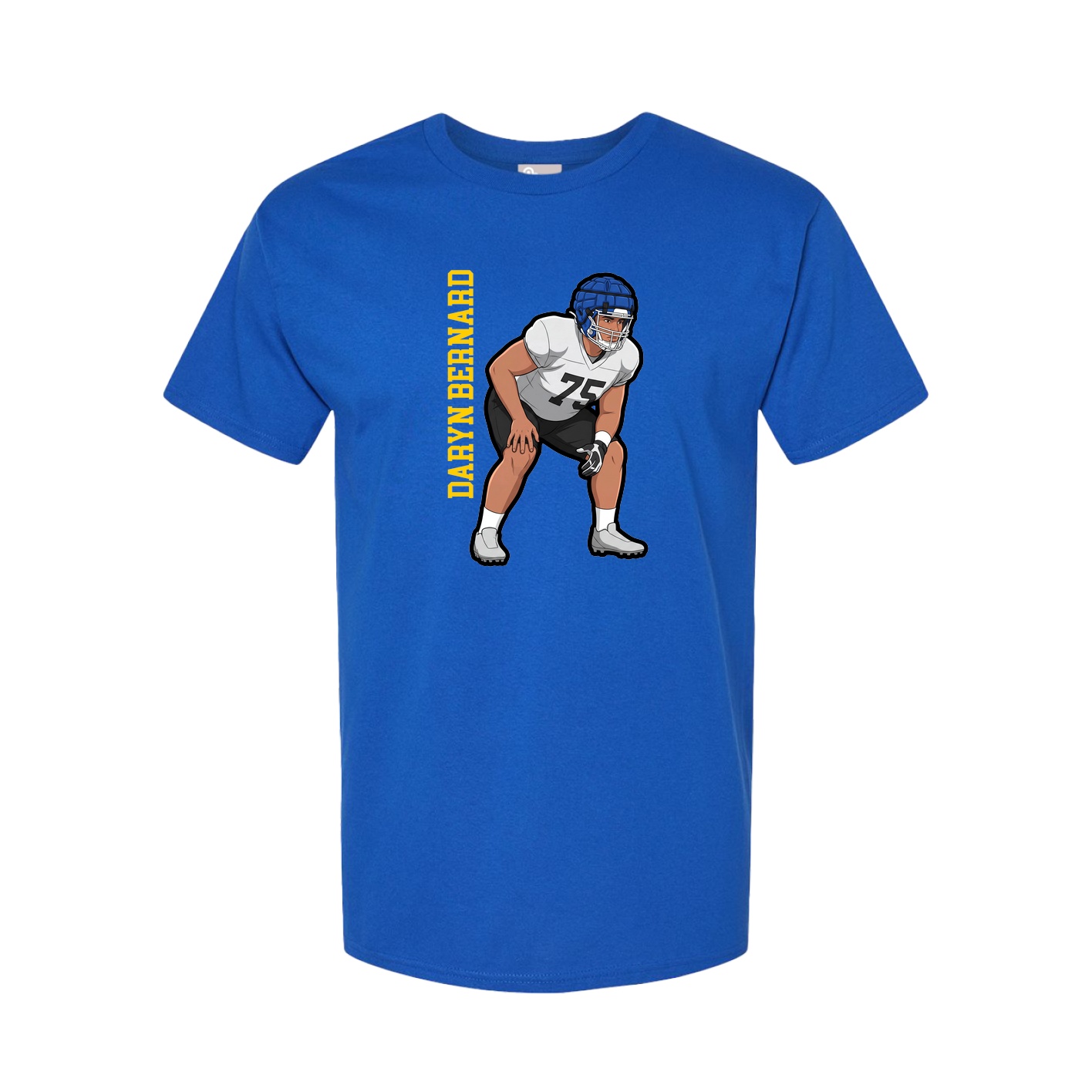 Tee — Name Vertical in Royal