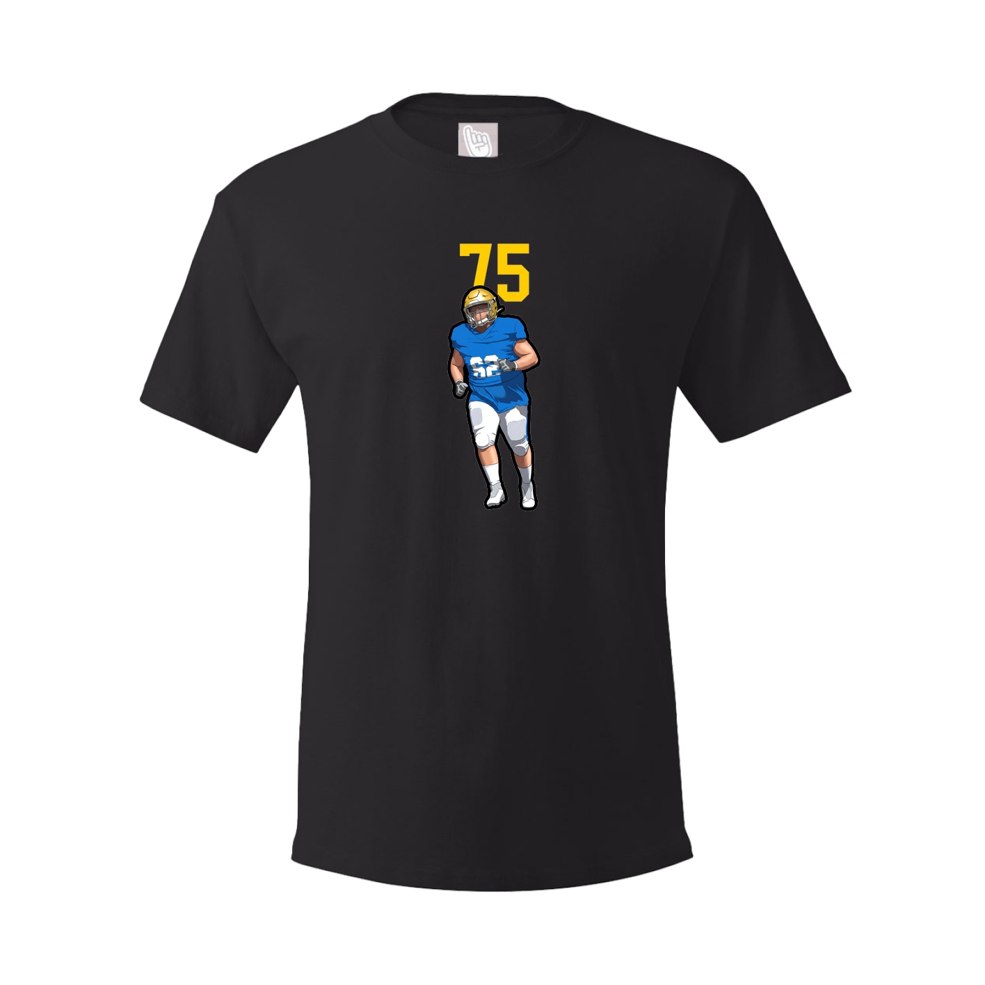 Youth Tee — Number Top in Black