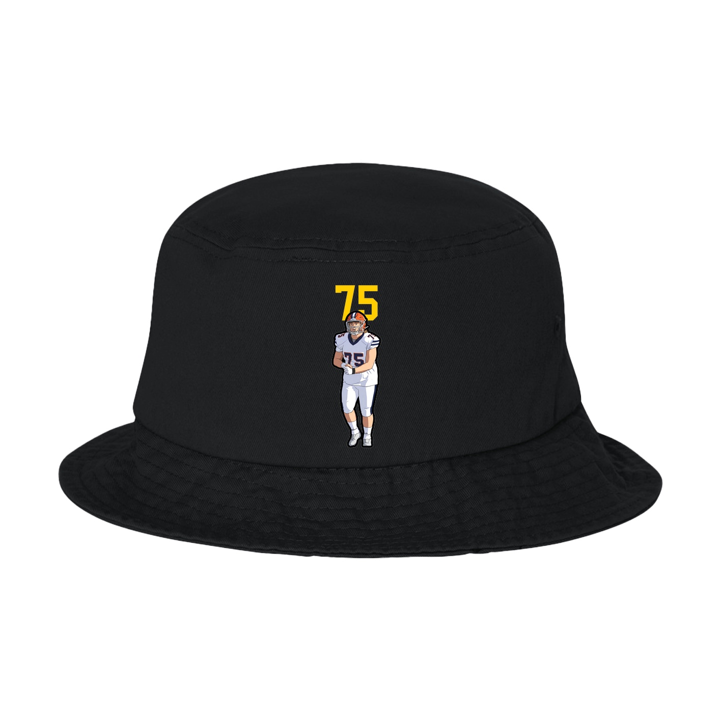 Bucket Cap — Number Top in Black
