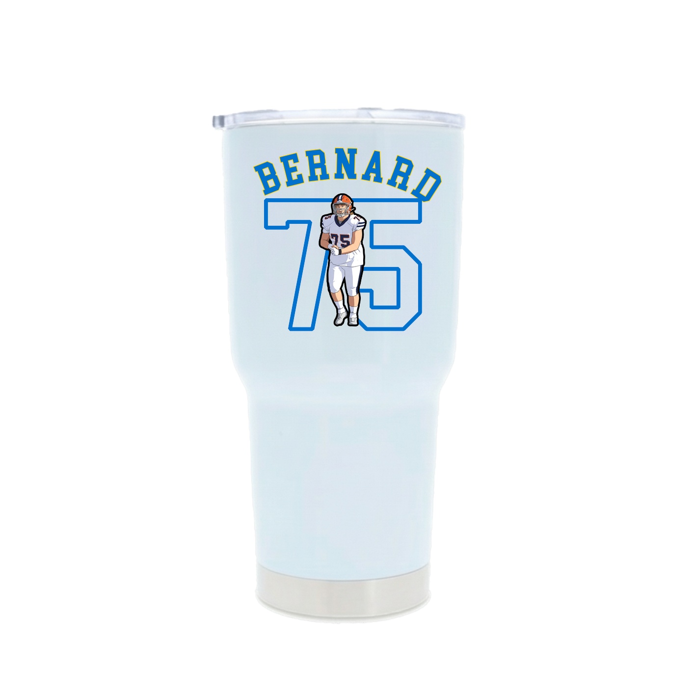 30oz Stainless Steel Tumbler — Shirsey Arch in White